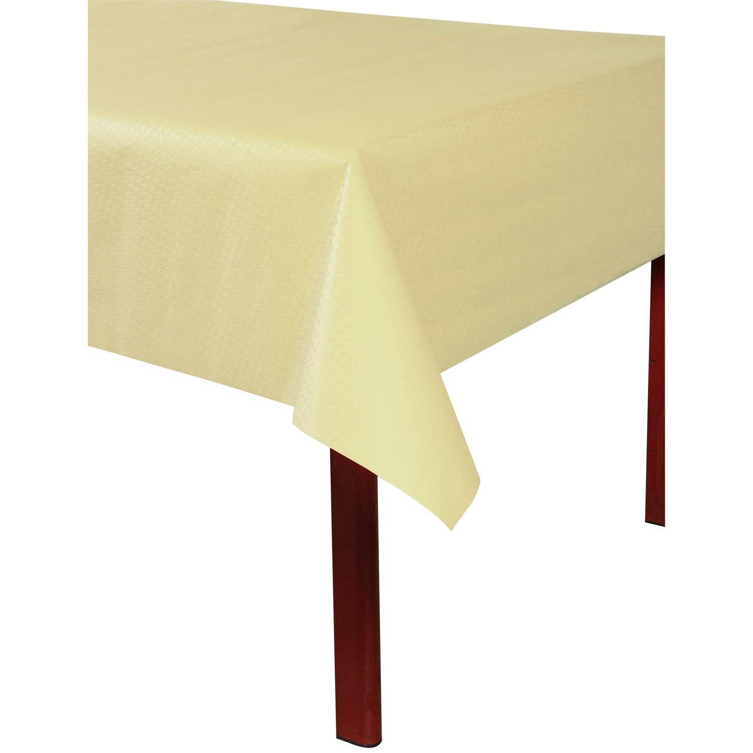 Pronappe 16x Tischdecke Rolle, geprägt, Leineneffekt 6x1,18m Elfenbein RG360624I