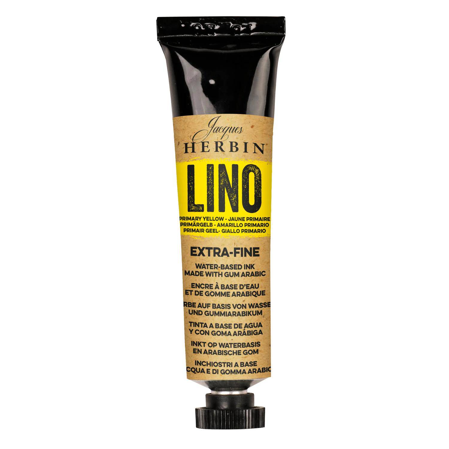 Jacques Herbin 3x Linolfarbe Tube 35 ml Primaergelb 80553T
