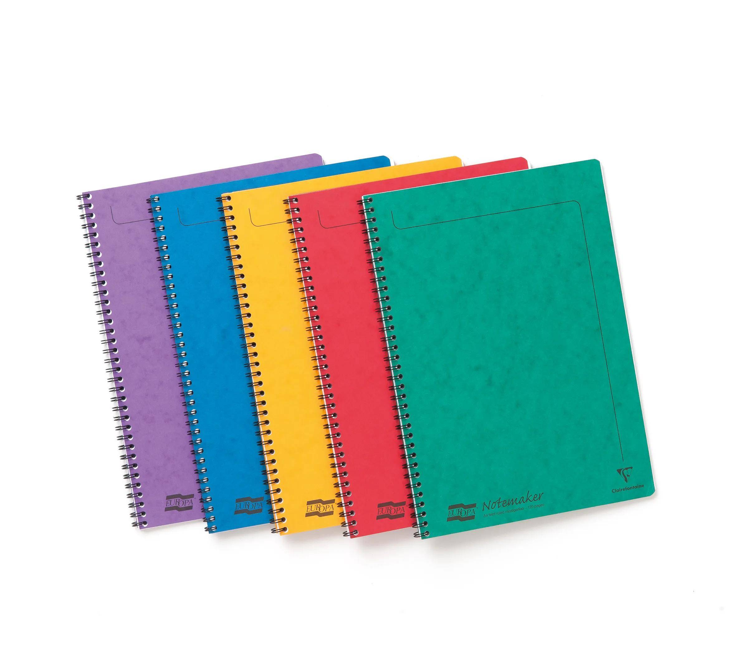 Clairefontaine 10x Europa A4 Spirale 120 Blatt kar 4859Z
