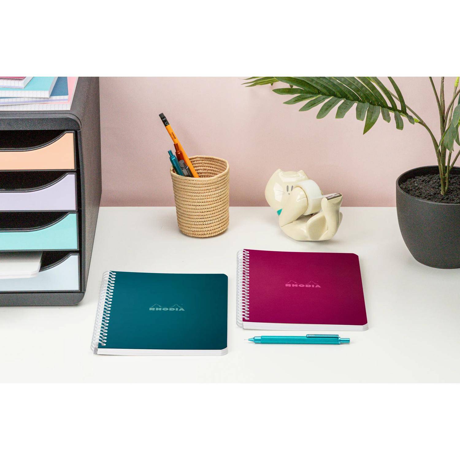 Clairefontaine 10x Rhodia Notizbuch A5 Pflaum Kar 60Bl 118115C
