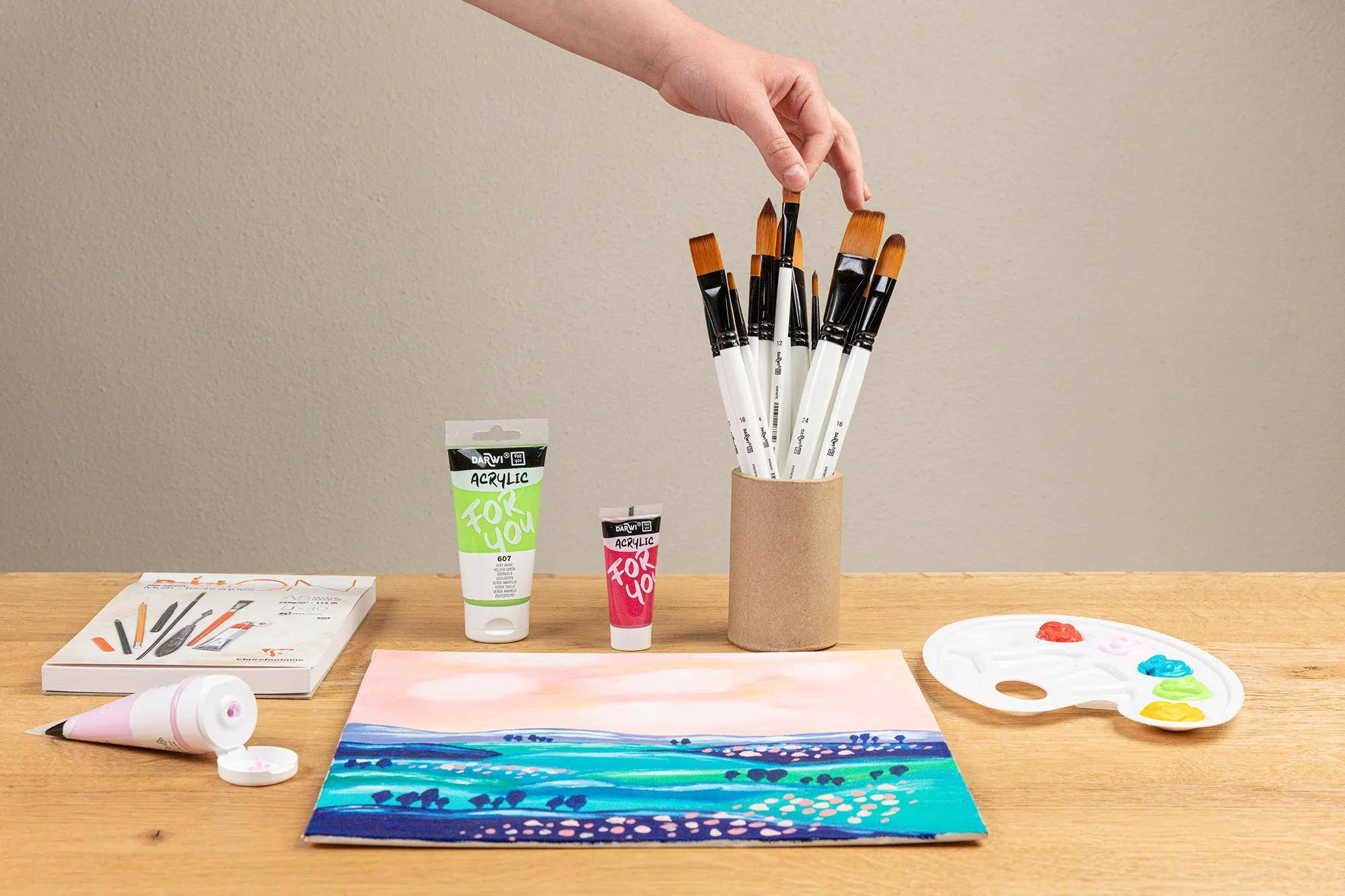 Darwi 12x DFY Flachpinsel 14 mm T 14 DF1305150014C