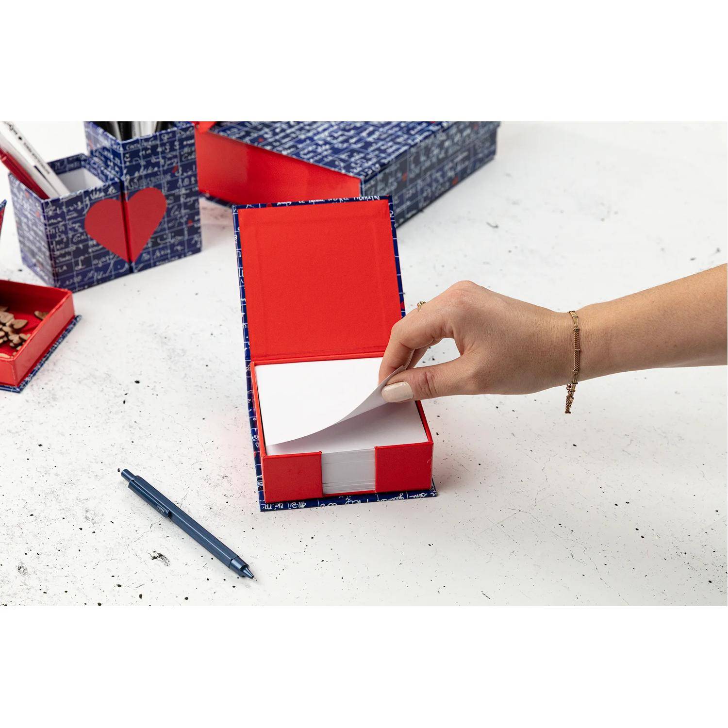 Clairefontaine 4x Memoblock 11x11x4cm, 300 Bl blanko 9,8x9,8 cm 116324C