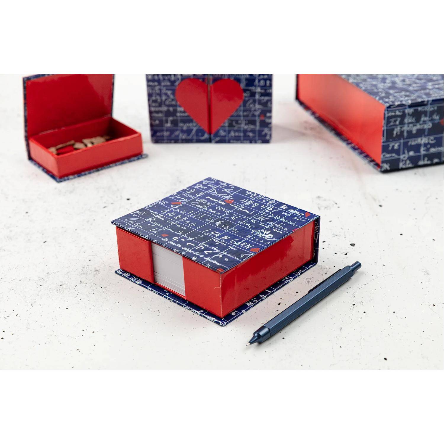 Clairefontaine 4x Memoblock 11x11x4cm, 300 Bl blanko 9,8x9,8 cm 116324C