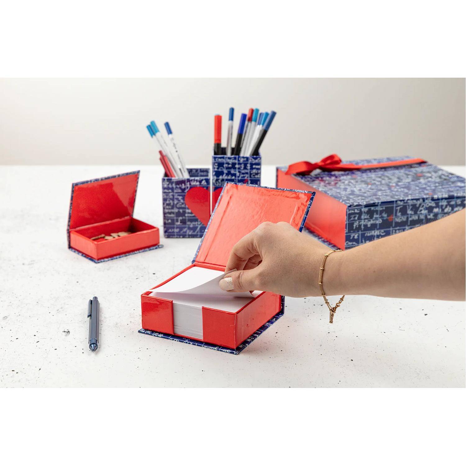 Clairefontaine 4x Memoblock 11x11x4cm, 300 Bl blanko 9,8x9,8 cm 116324C