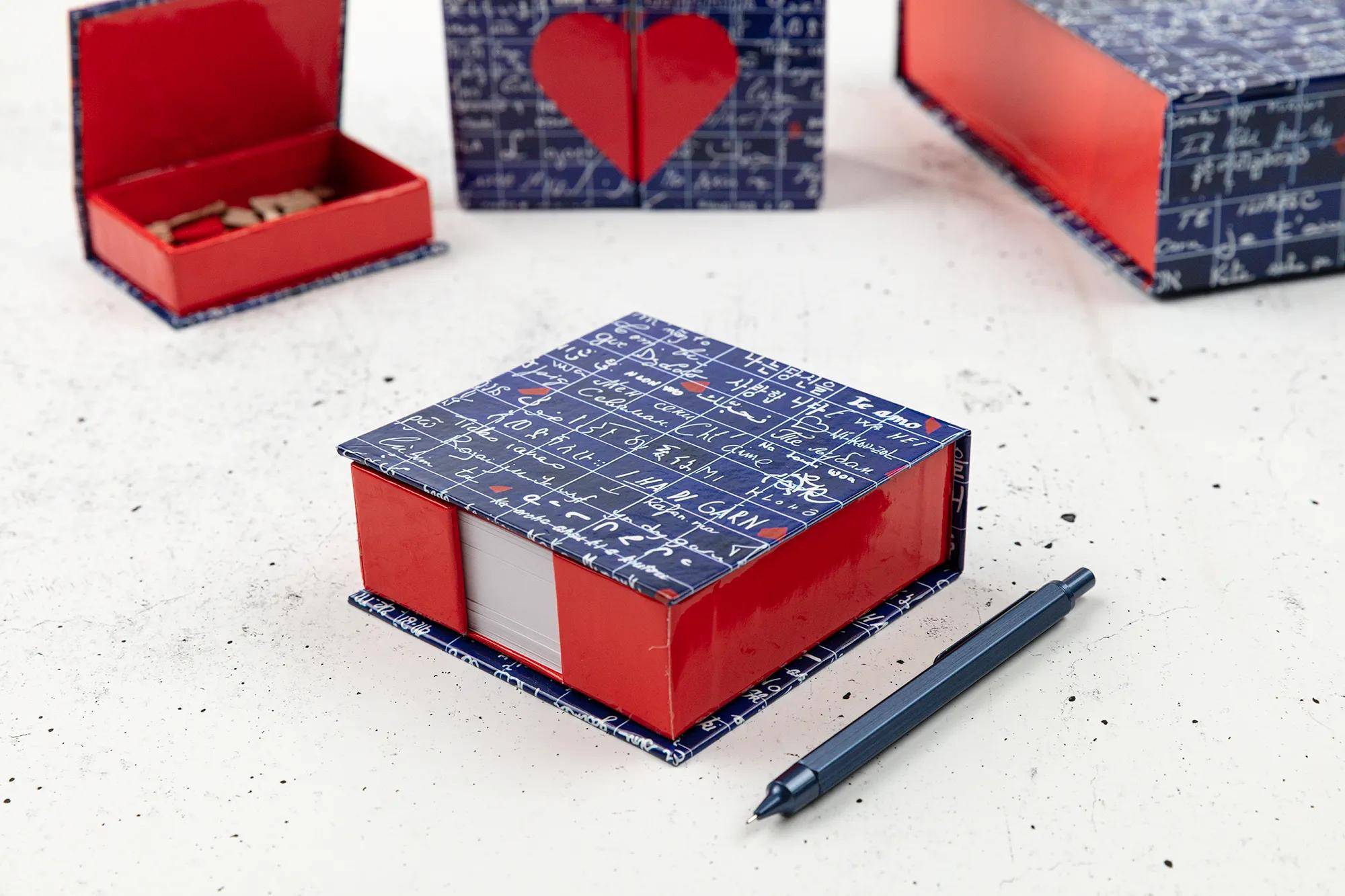 Clairefontaine 4x Memoblock 11x11x4cm, 300 Bl blanko 9,8x9,8 cm 116324C