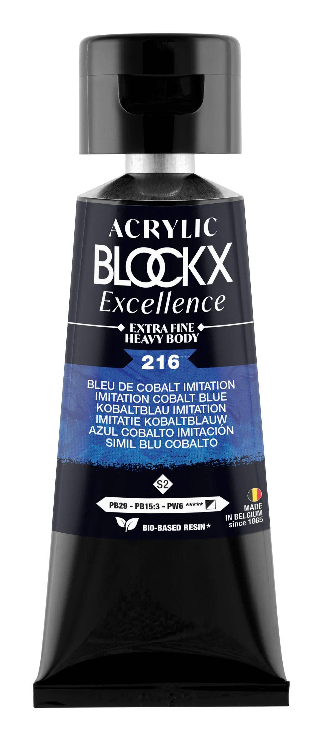 Blockx 3x Acryl EF Kobaltblau imi S2 75 ml 71216BXC