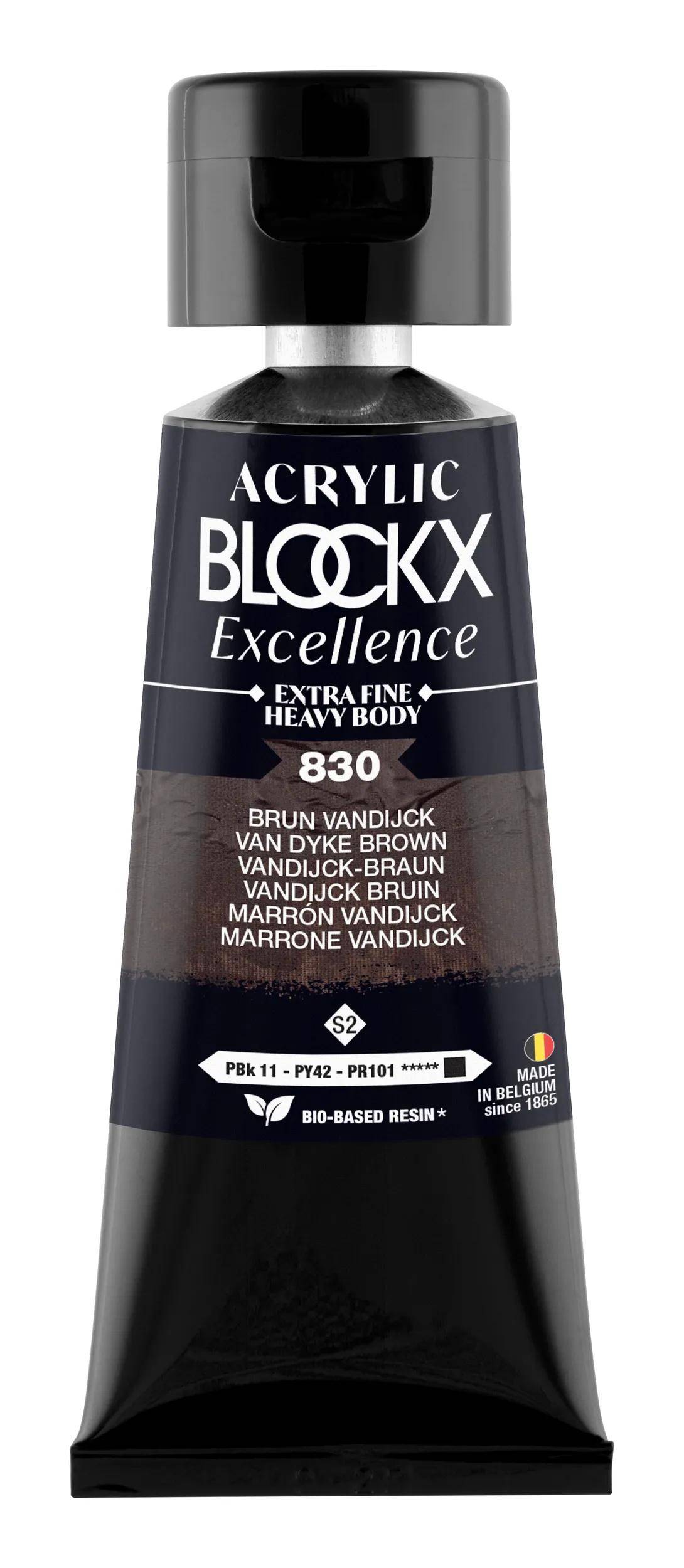 Blockx 3x Acryl EF Vandijckbraun S2 75 ml 71830BXC