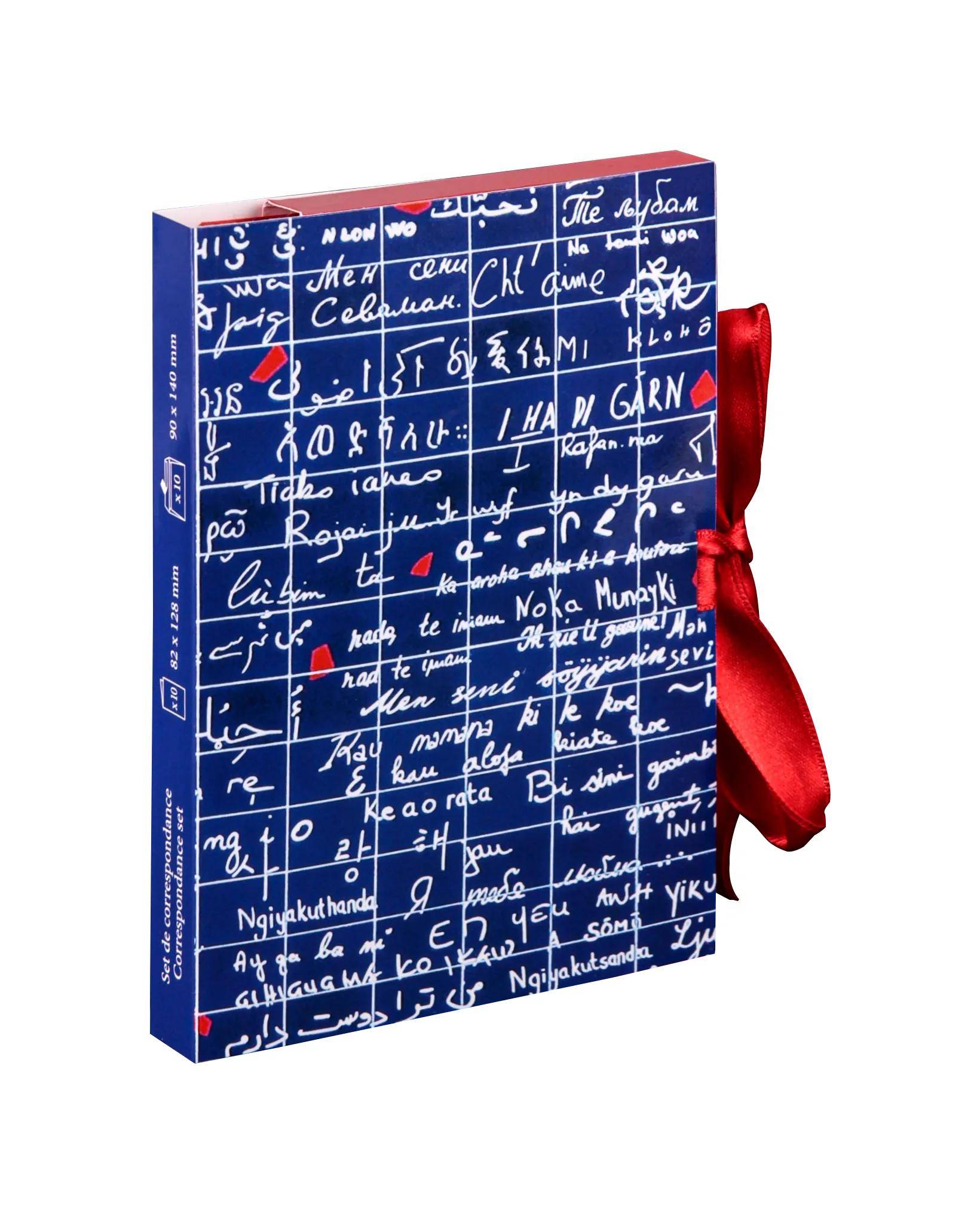 Clairefontaine 5x Le Mur des Je t'aime, Korrespondenzset 15,5x10 cm - 116322C