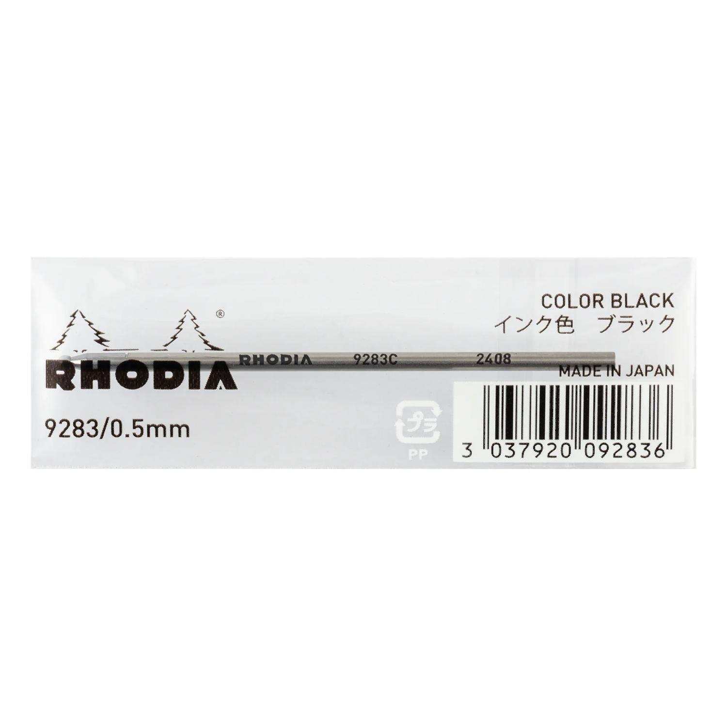 Rhodia 10x Rhodia scRipt Ersatzmine für MultiPen 0,5 mm - Schwarz 9283C