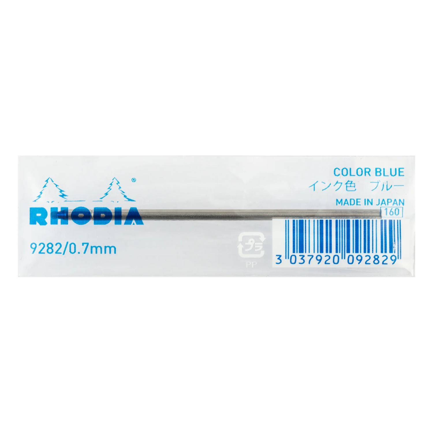 Rhodia 10x Rhodia scRipt Nachfüllmine für Kugelschreiber 0,7mm - Blau 9282C