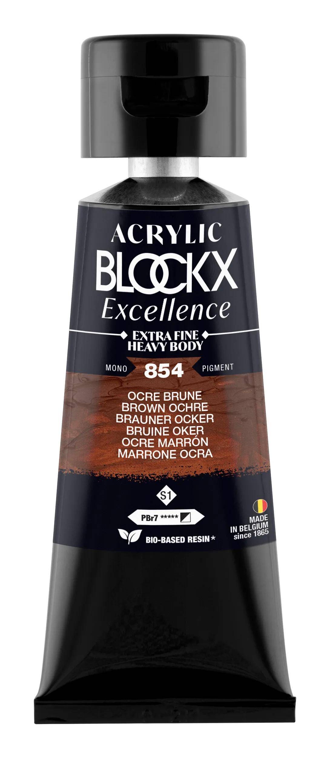 Blockx 3x Acryl EF brauner Ocker S1 75 ml 71854BXC