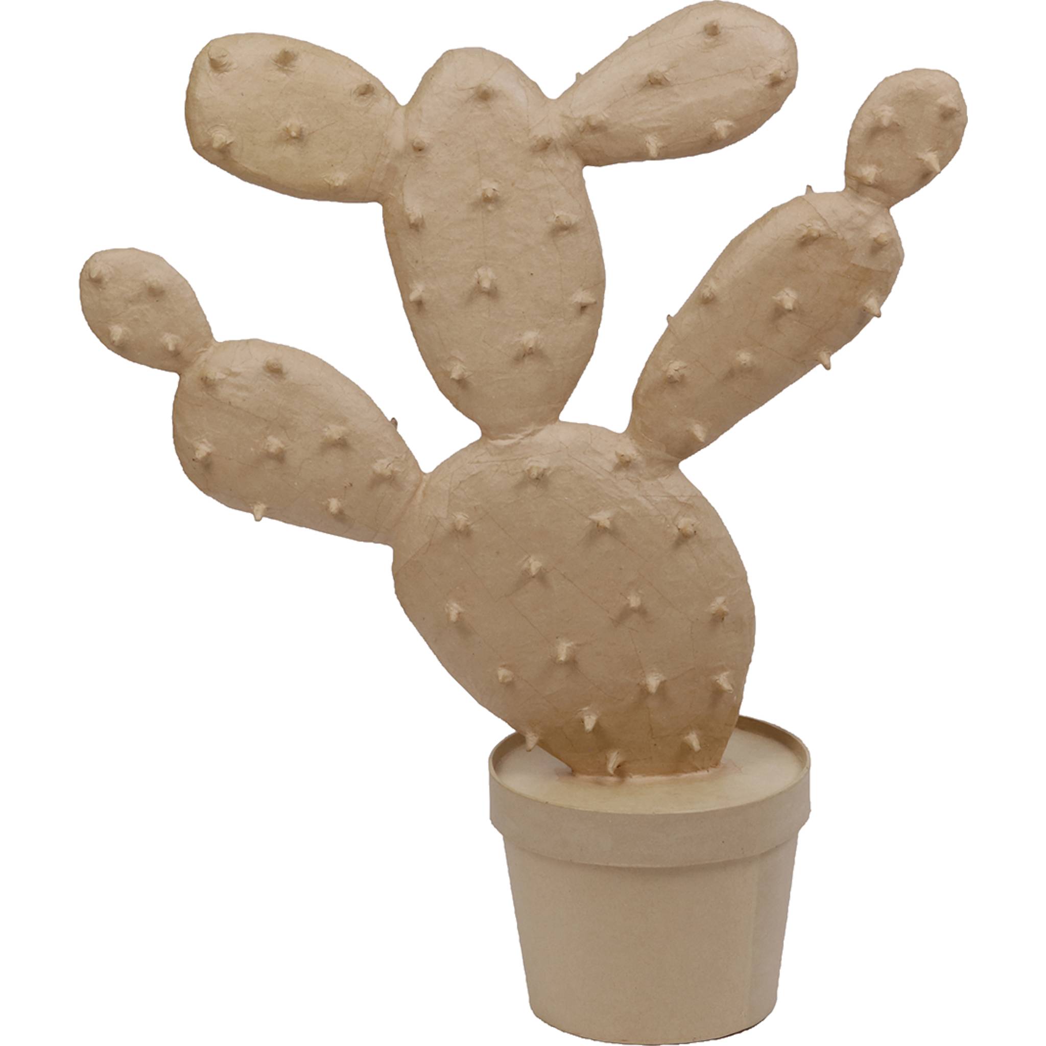 Décopatch Braunes Pappmaché, Kaktus 98,5cm - Kartonbraun XLA34C