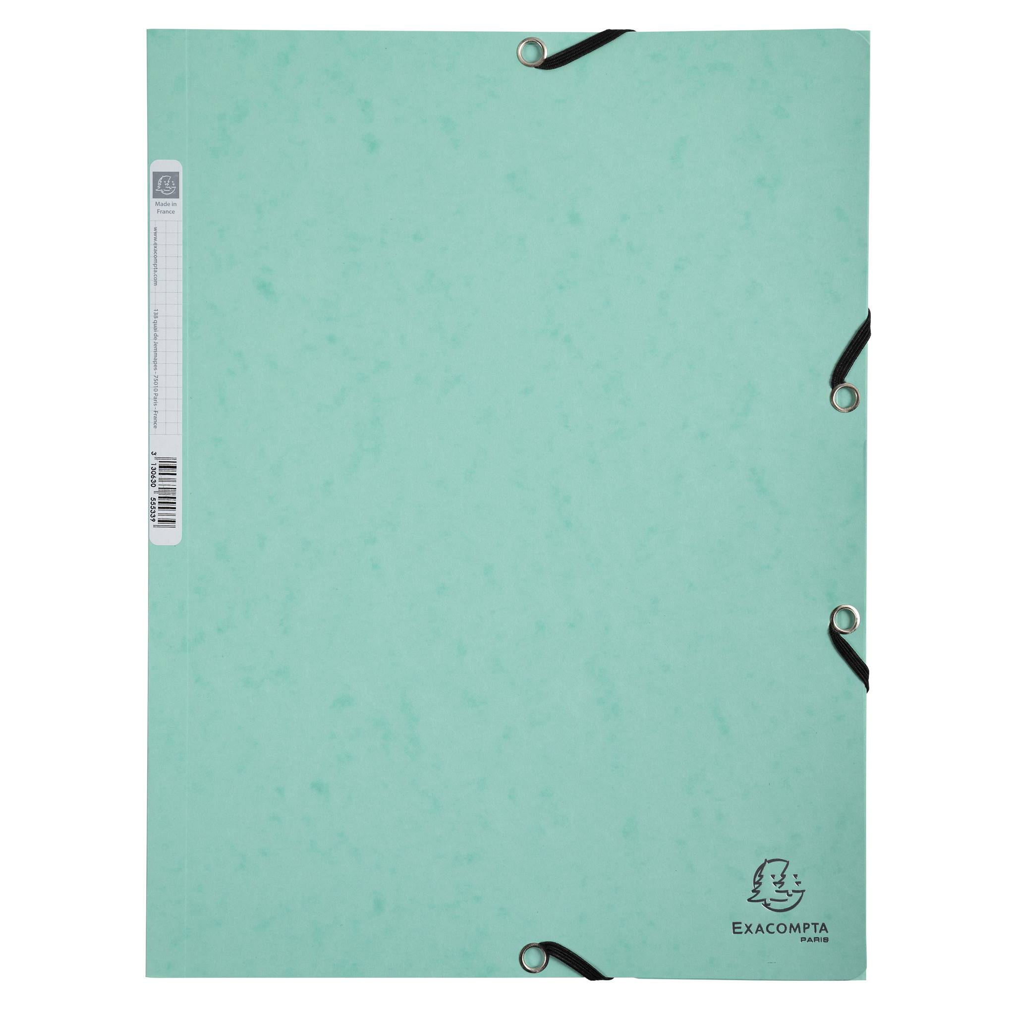 Exacompta 8x Sammelmappe A4 CS-Karton 400g/m2, Packung 6 Stück sortiert 55560SE