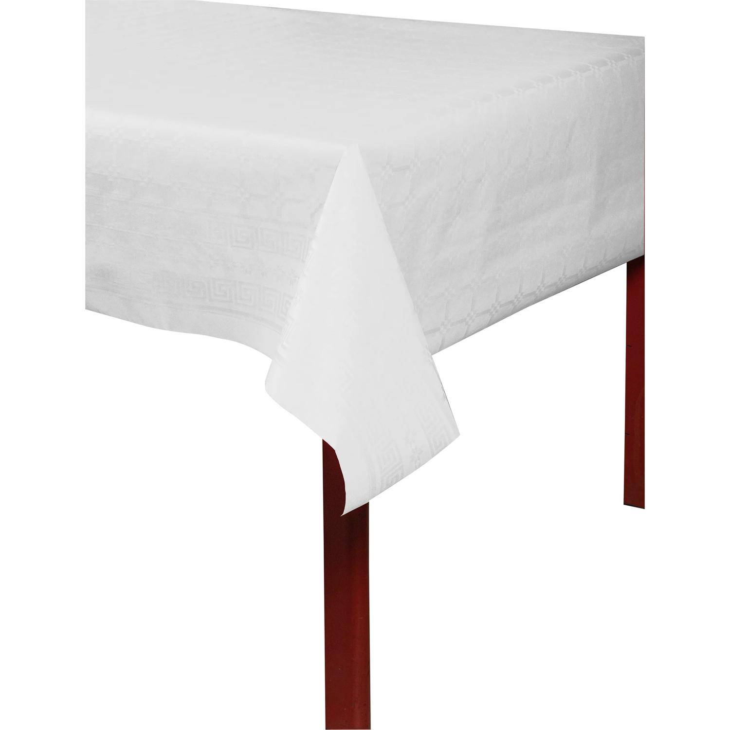 Pronappe 4x Papiertischdecke Rolle Damastprägung - 50x1,18m - Weiß RD265101I