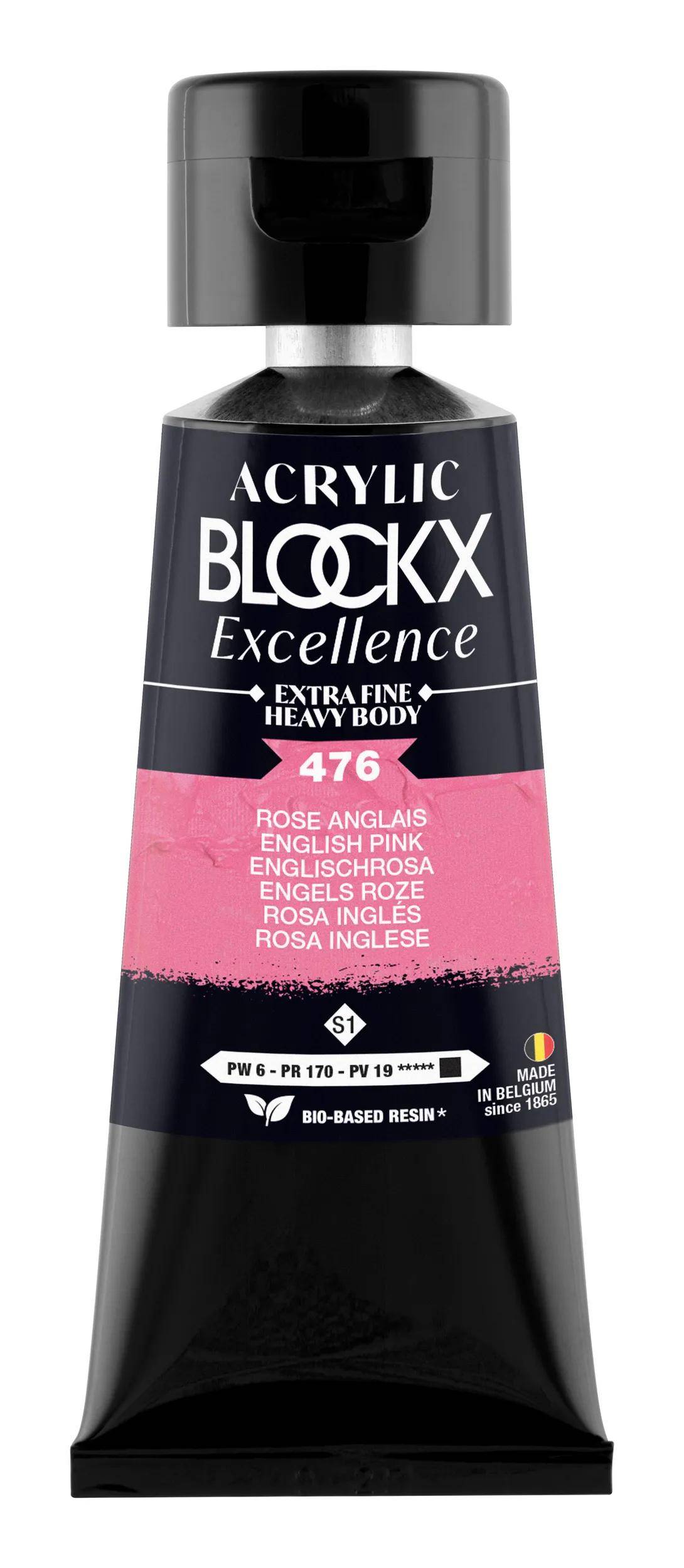 Blockx 3x Acryl EF Englischrosa S1 75 ml 71476BXC