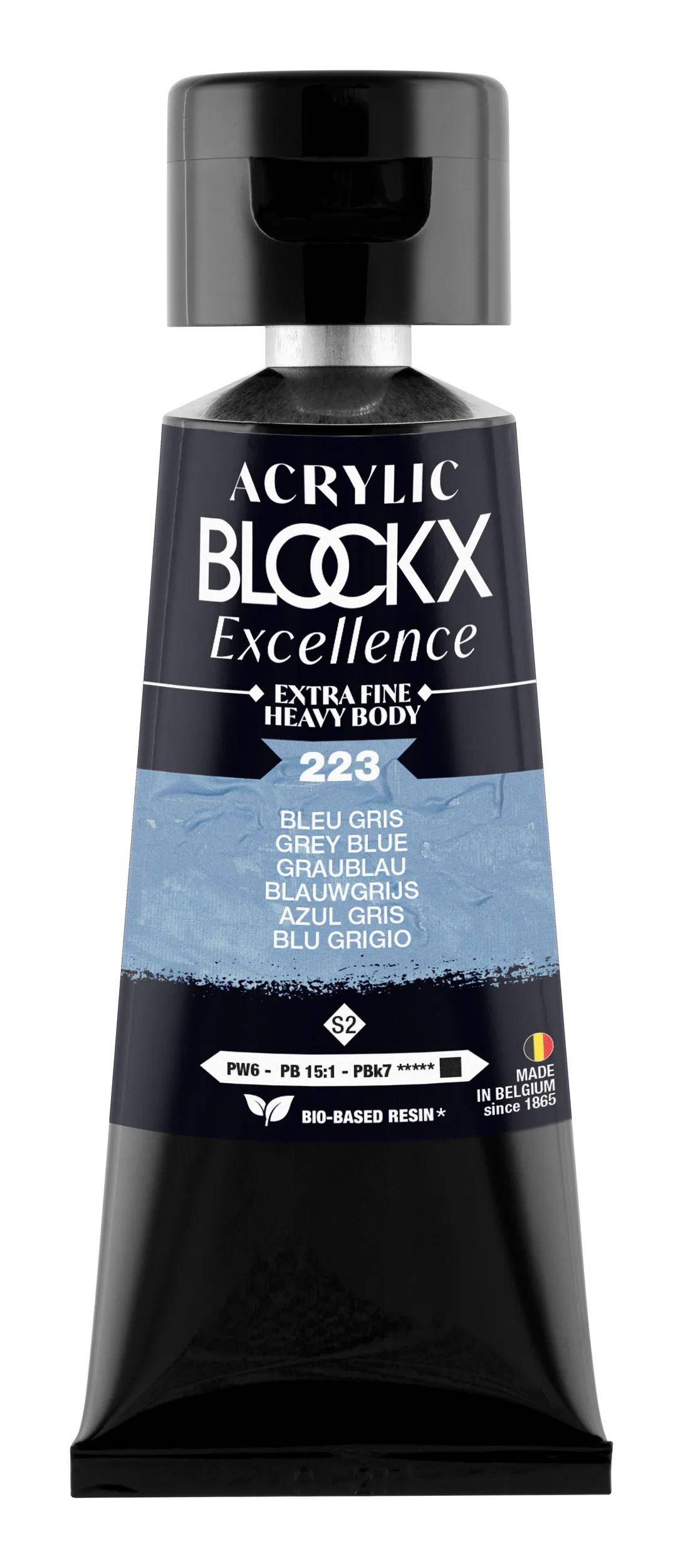 Blockx 3x Acryl EF Graublau S2 75 ml 71223BXC