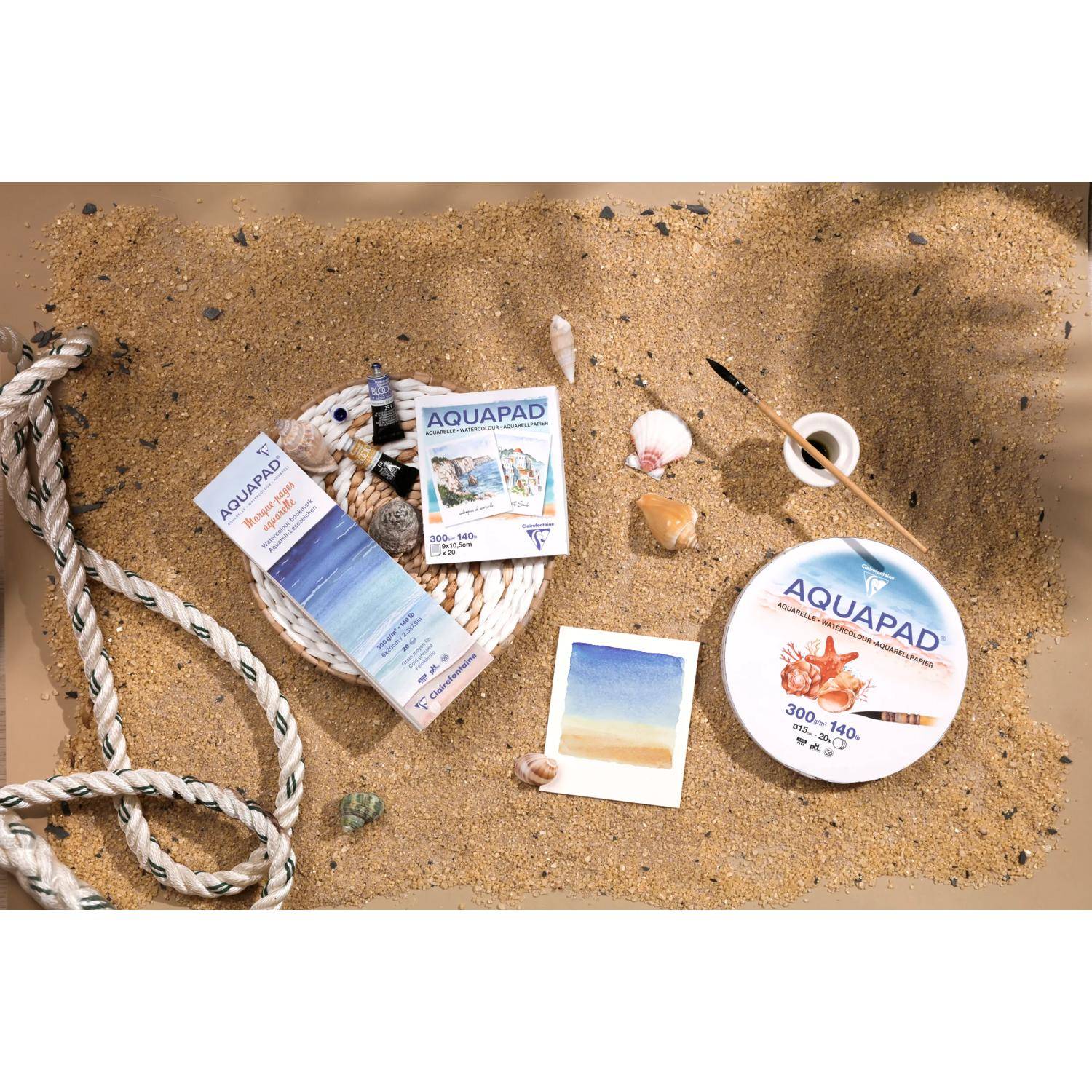 Clairefontaine 5x Aquapad Polaroid 9x10,5 20Bl 300 g 976073C