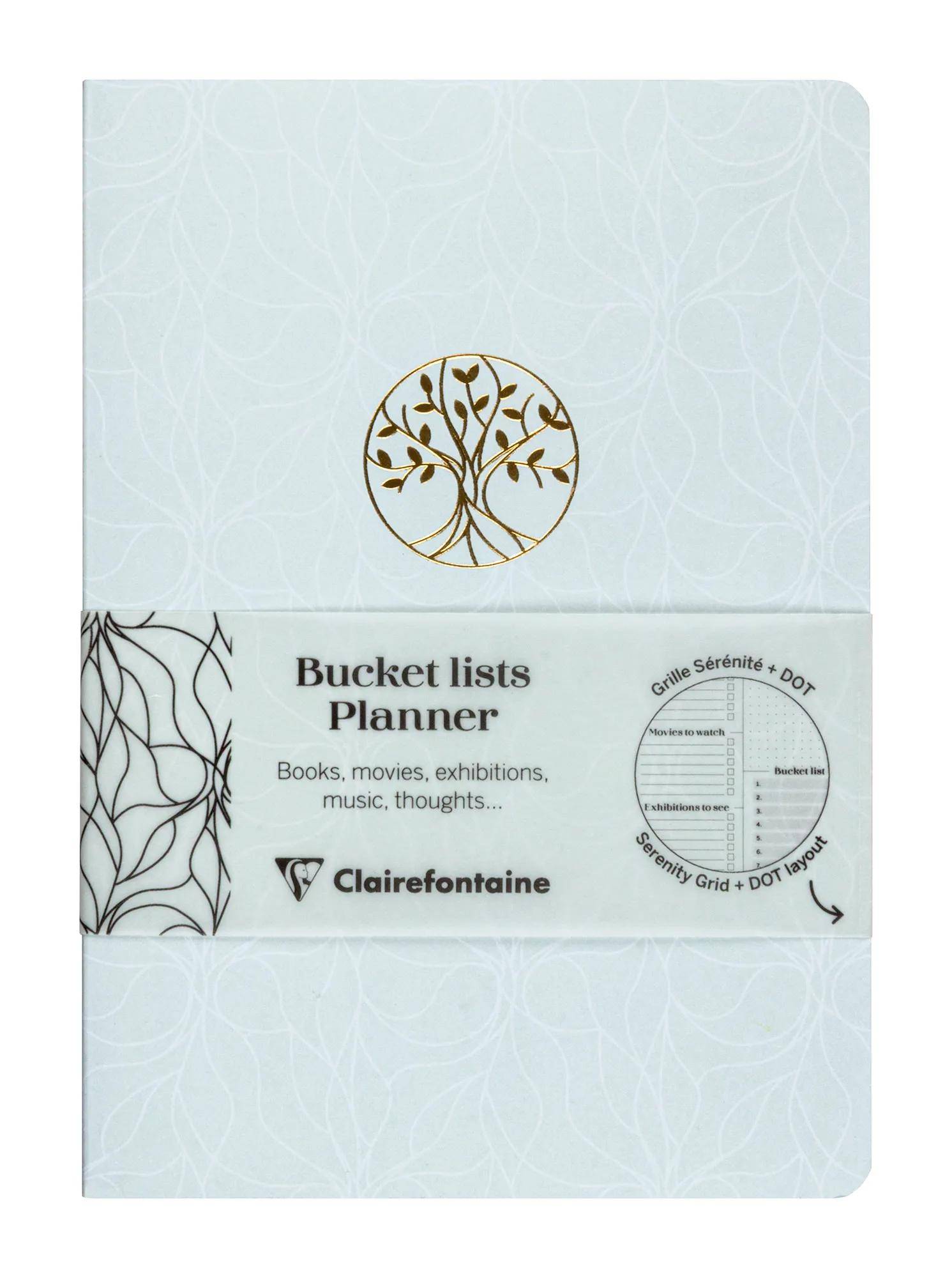 Clairefontaine 9x Bucket list Planer, Buch A5, 32 Bl 90g bedruckt 116084C