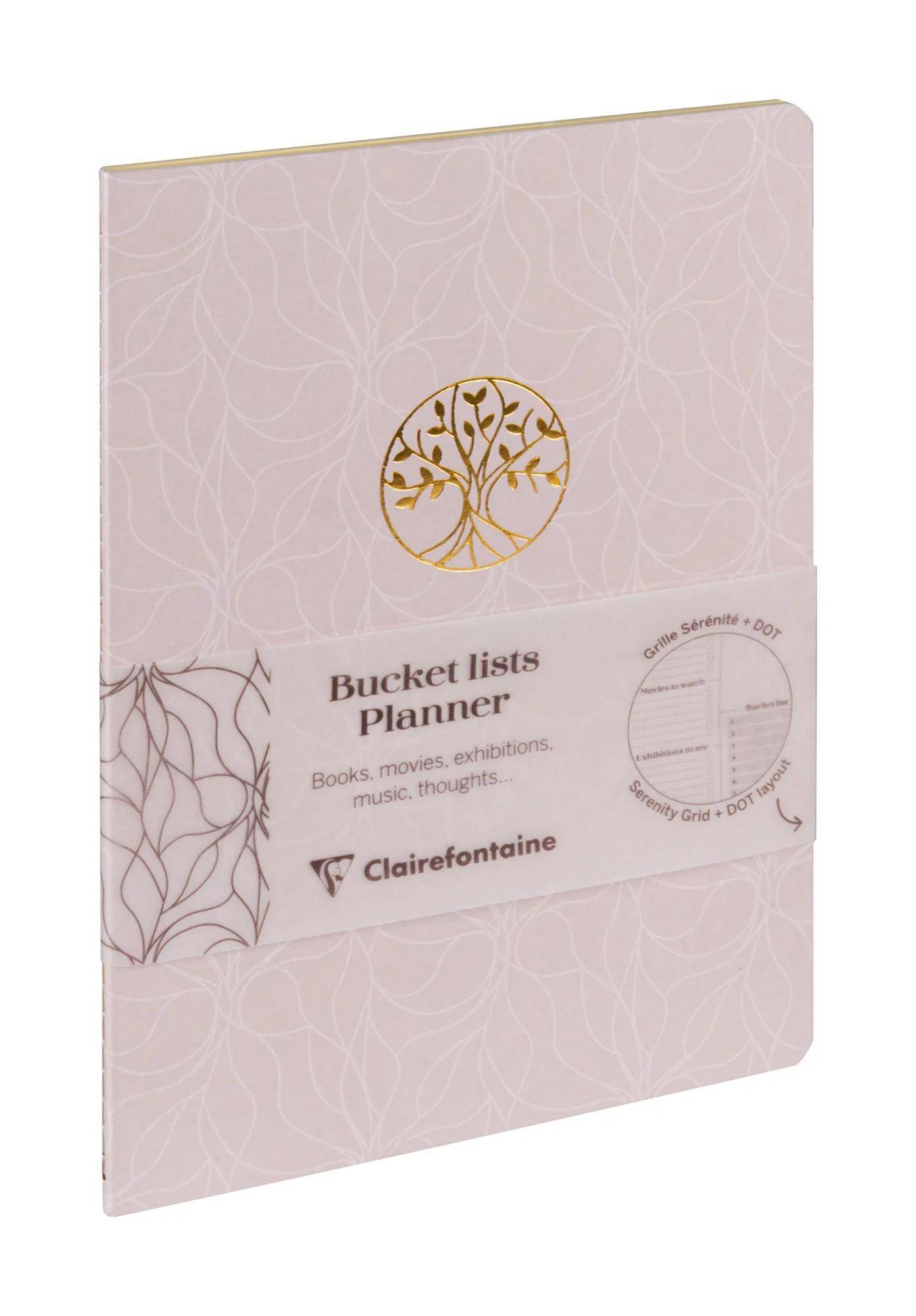 Clairefontaine 9x Bucket list Planer, Buch A5, 32 Bl 90g bedruckt 116084C
