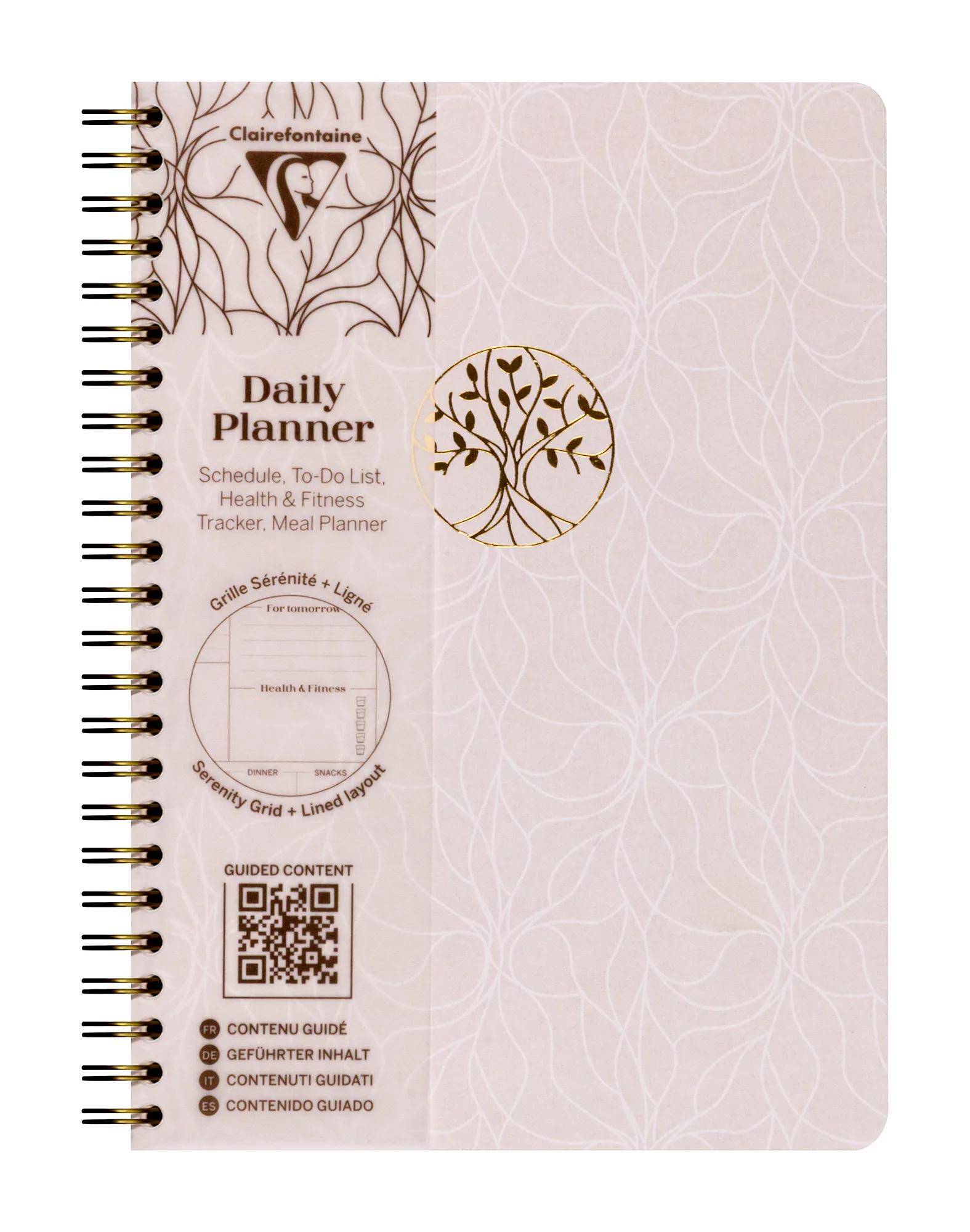 Clairefontaine 4x Inspire, Daily planner A5, Buch, 74 Bl 90g bedruckt 116086C