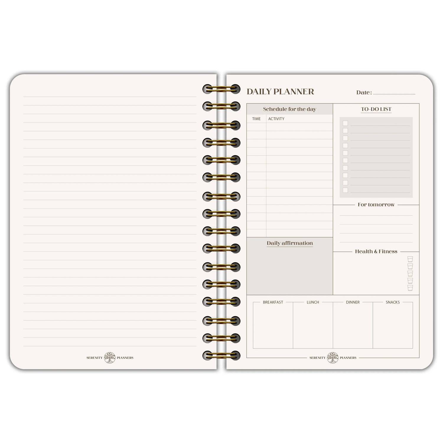 Clairefontaine 4x Inspire, Daily planner A5, Buch, 74 Bl 90g bedruckt 116086C