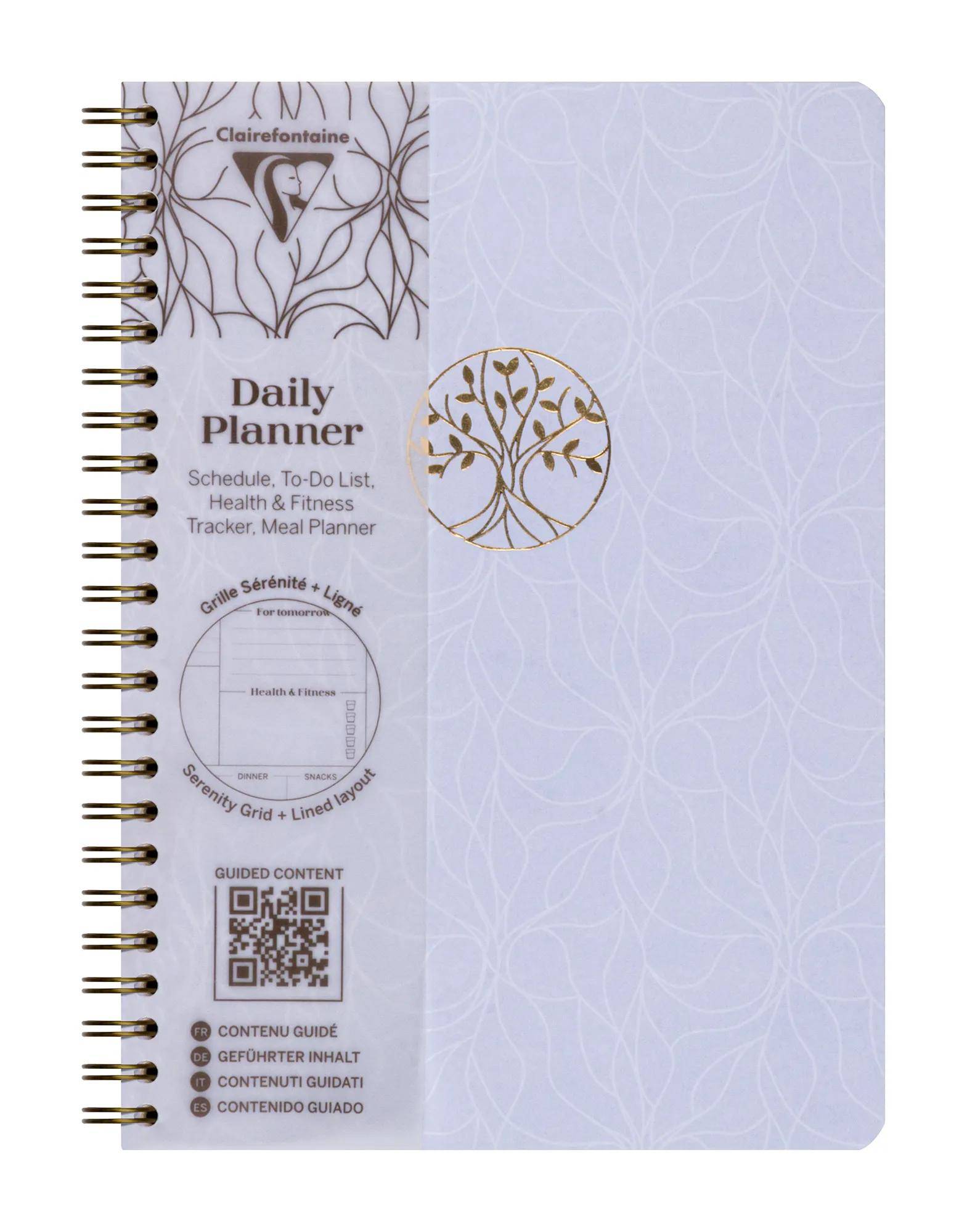 Clairefontaine 4x Inspire, Daily planner A5, Buch, 74 Bl 90g bedruckt 116086C