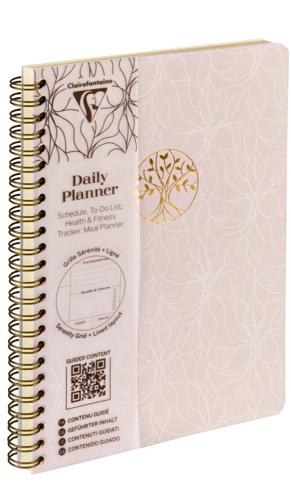 Clairefontaine 4x Inspire, Daily planner A5, Buch, 74 Bl 90g bedruckt 116086C