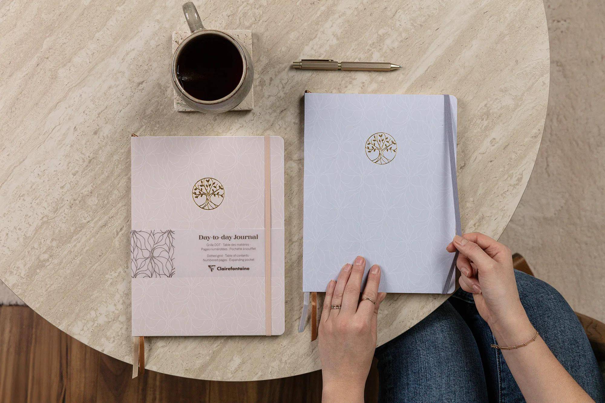 Clairefontaine 4x DaytoDay Journal 19x25 cm, 96 Bl punktkariert/dot 90g 116087C