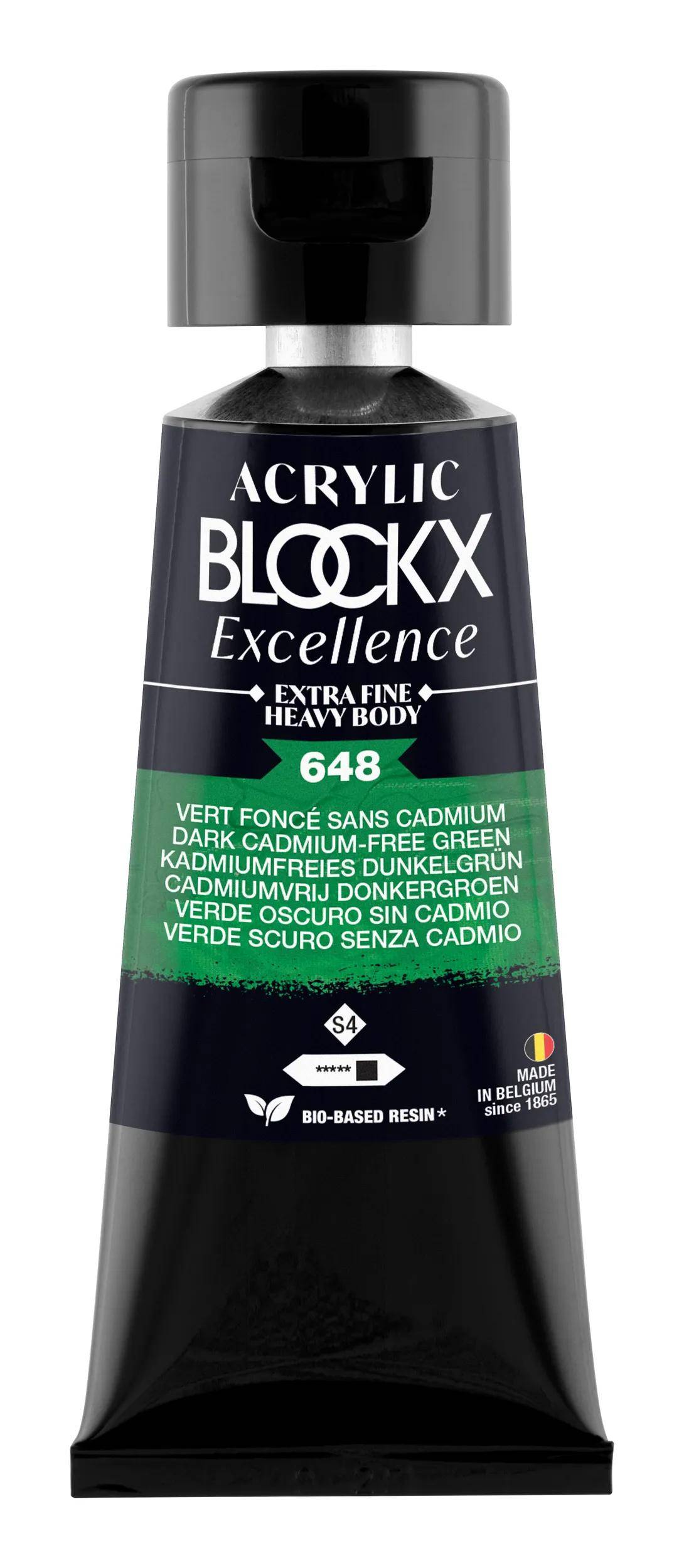 Blockx 3x Acryl EF Dunkelgn ss cad S4 75 ml 71648BXC