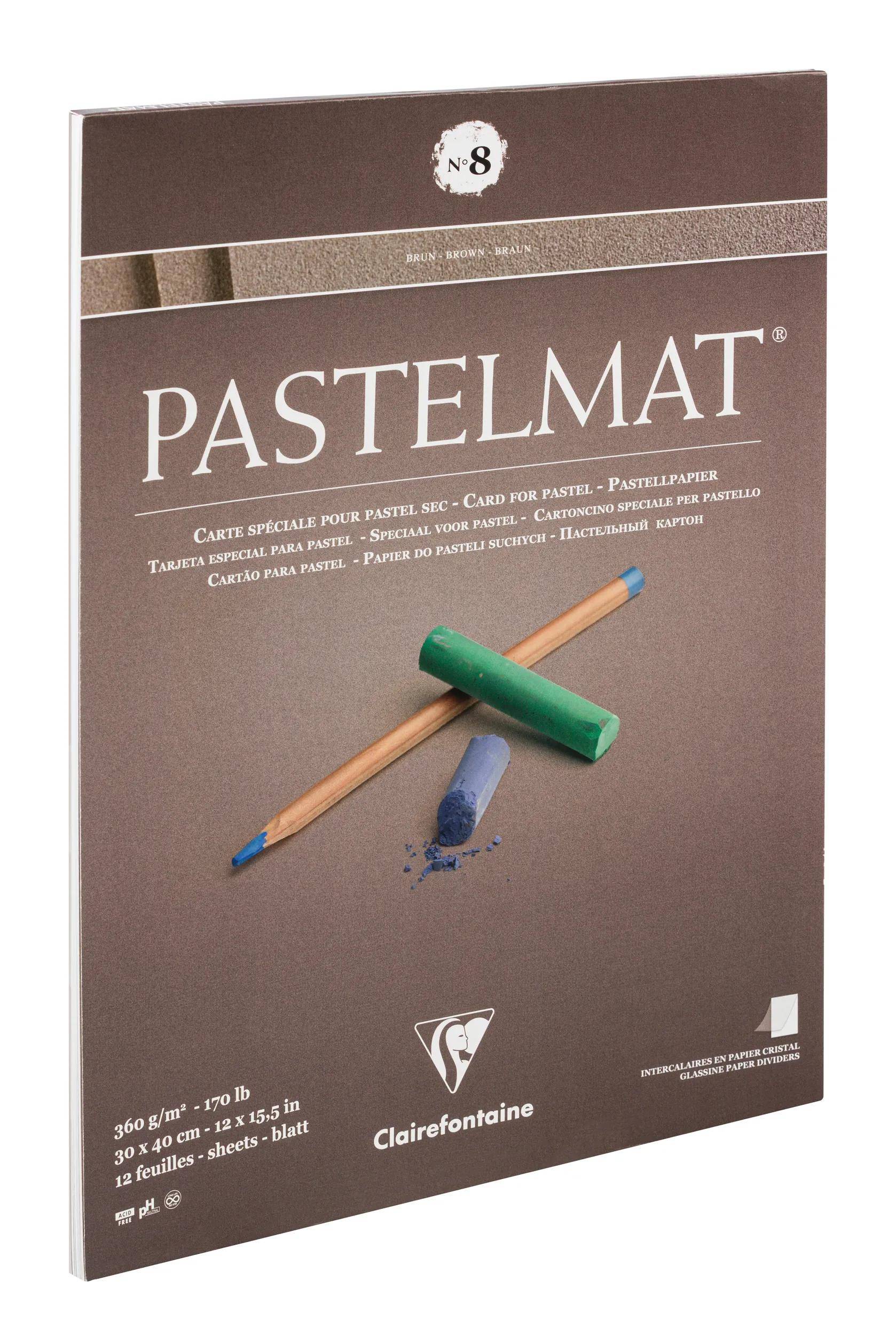 Clairefontaine Pastelmat Nr.8 30x40 12 Bl 360 g 96015C
