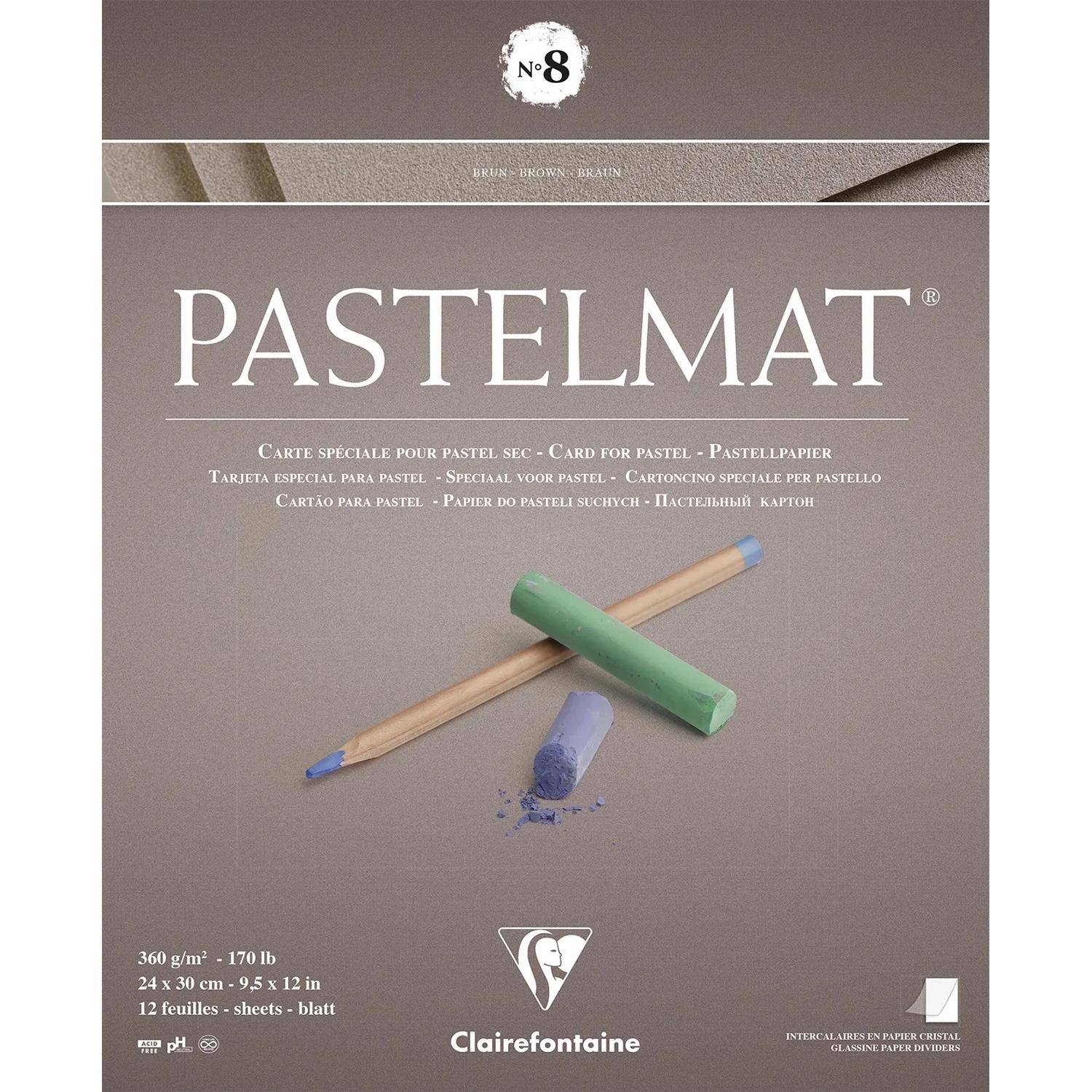Clairefontaine Pastelmat Nr.8 24x30 12 Bl 360 g 96014C