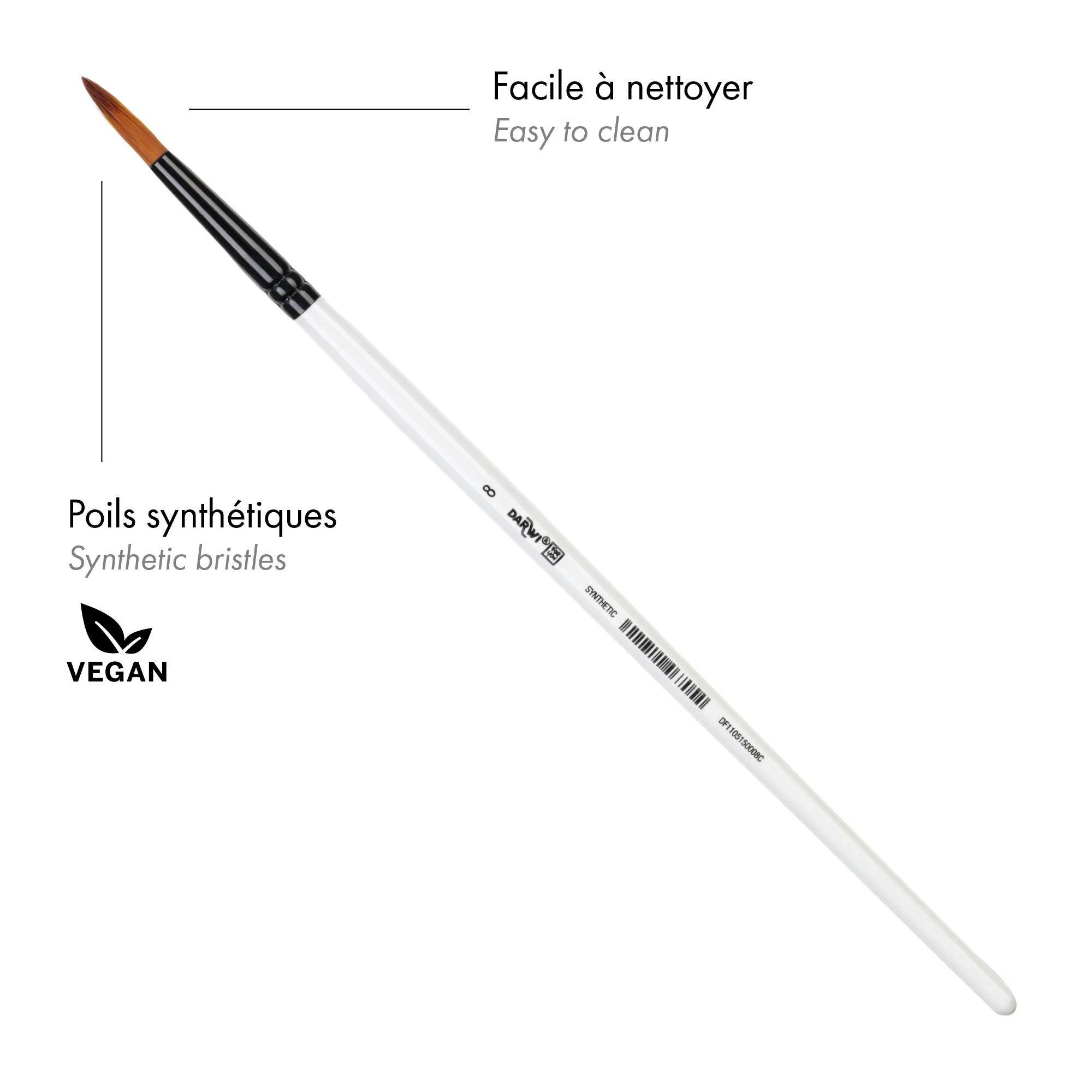 Darwi 12x DFY Rundpinsel 5 mm T 8 DF1105150008C