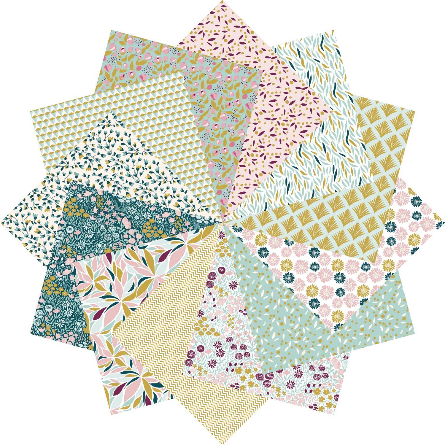 My Mandarine 3x Origamipapier, Gold - Gold OR523C