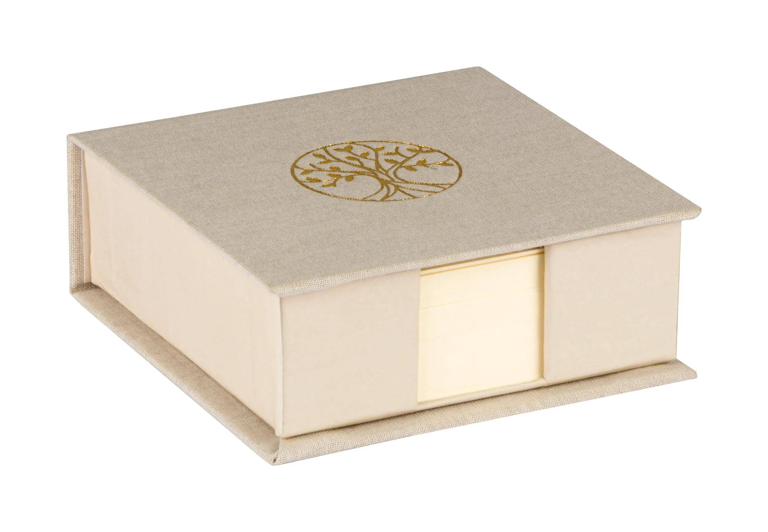 Clairefontaine 4x Memoblock, 11x11x4 cm, 300 Bl blanko 9,8x9 ,8 cm 116248C