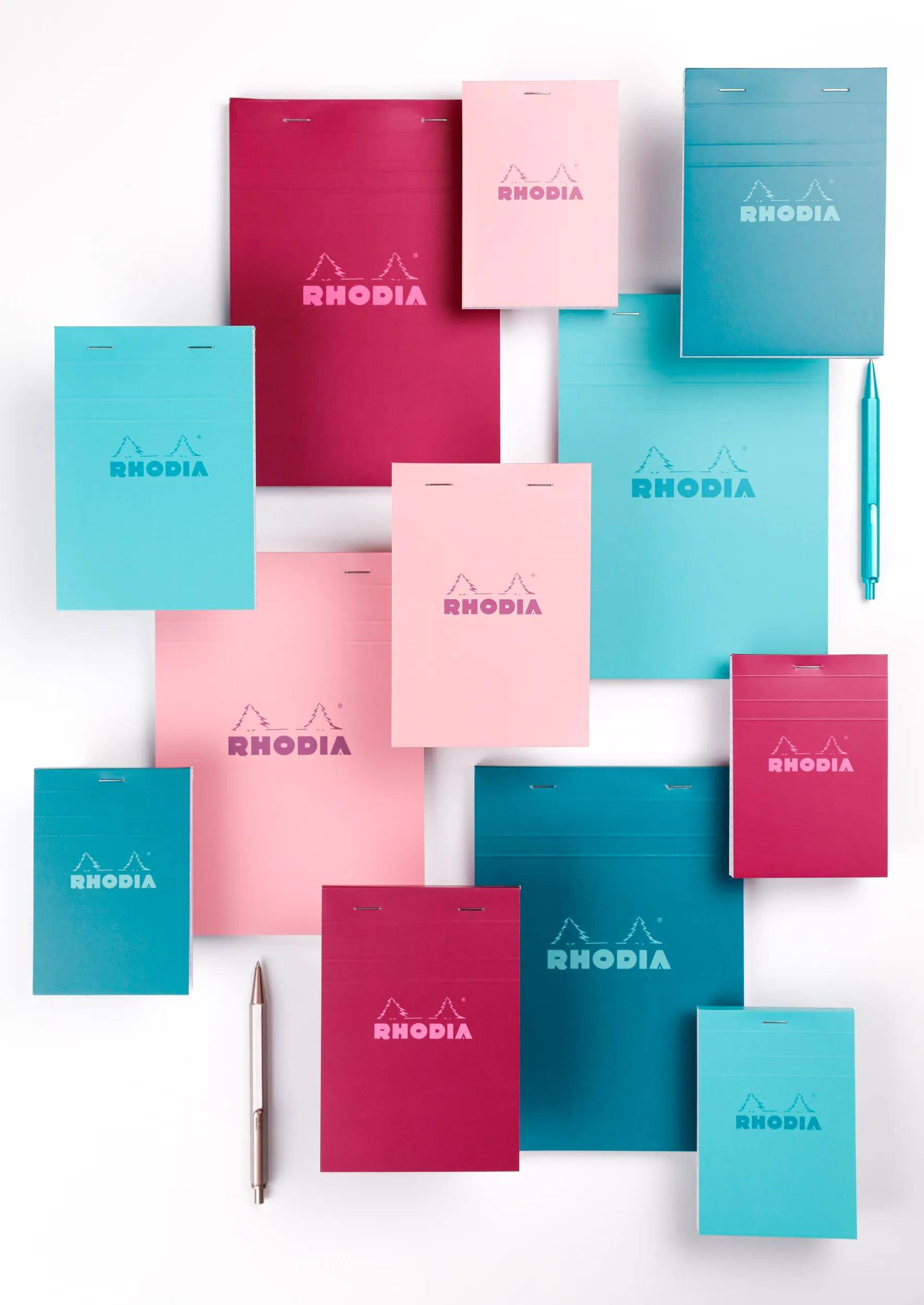 Clairefontaine 10x Rhodia Gehe Block Pfau Nr 16 lin 80Bl 16312C