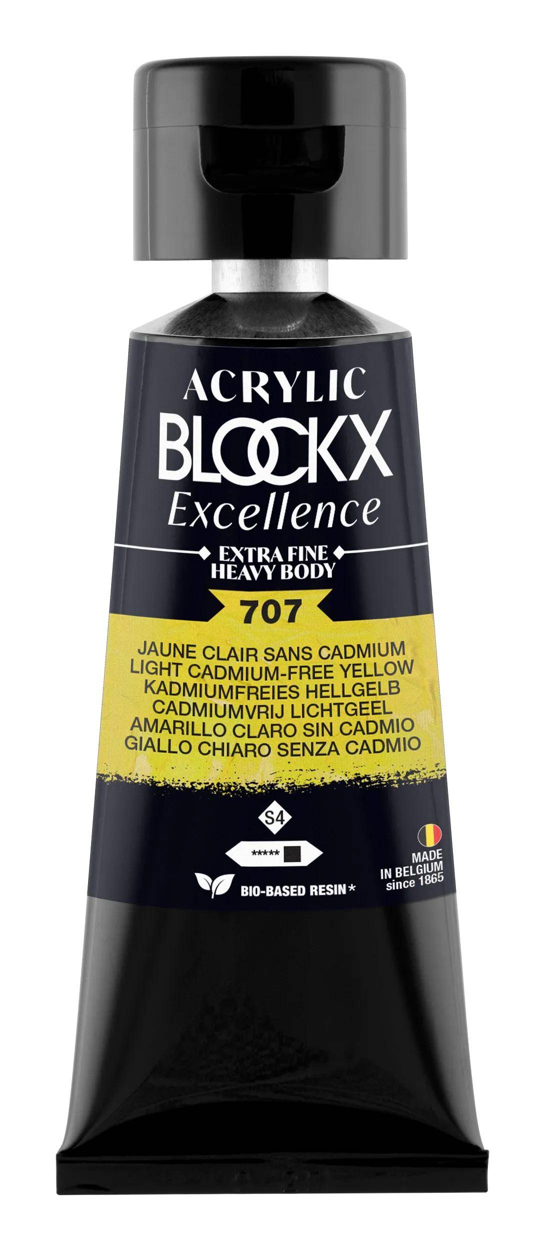 Blockx 3x Acryl EF Hellgelb ohne cad S4 75ml 71707BXC