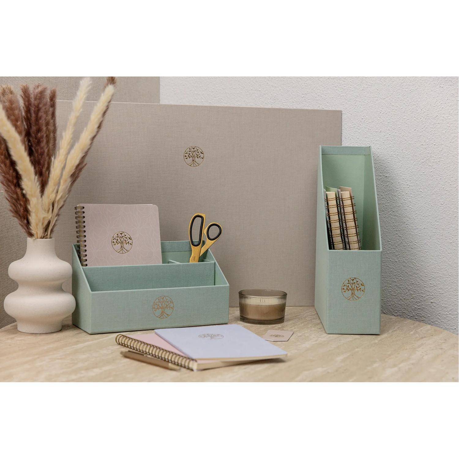 Clairefontaine 4x Schreibtischunterlage, Toile du Marais, 60x40 cm - 116239C