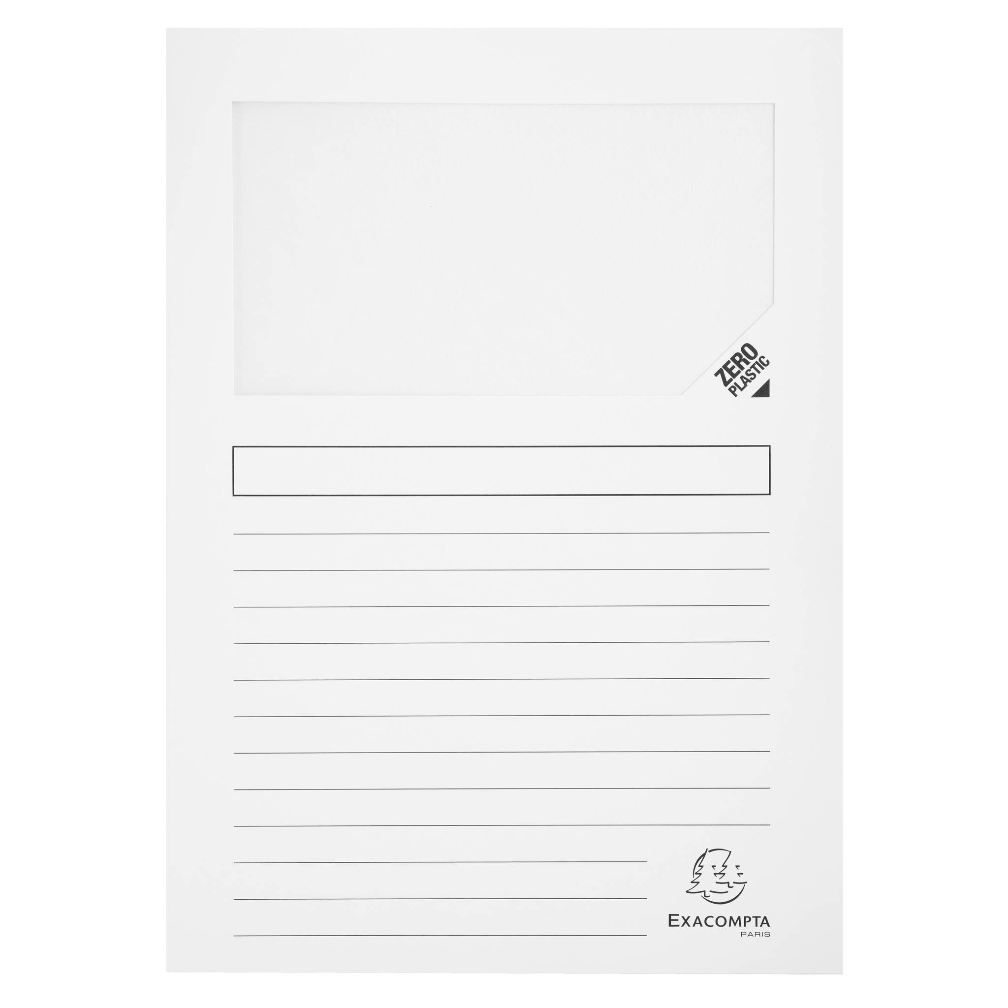 Exacompta 8x 40+10 Fenstermappen, 160g/m2, 22x31 cm Farben sortiert 50150SE