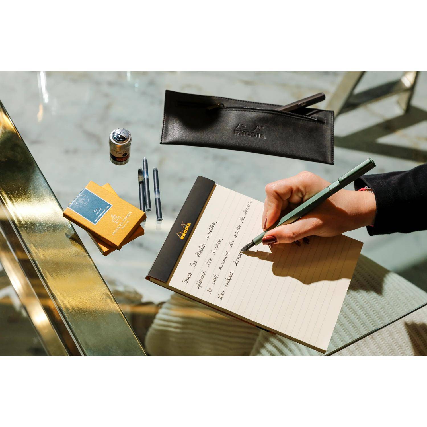 Rhodia Rhodia scRipt, Füllfederhalter, Federstärke F - Salbeigrün 9376C