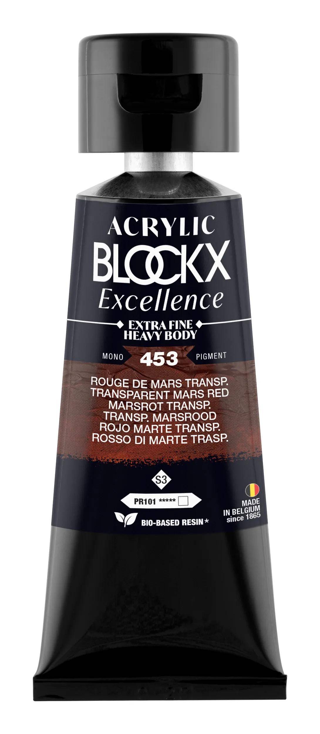 Blockx 3x Acryl EF Transpar Marsrot S3 75ml 71453BXC