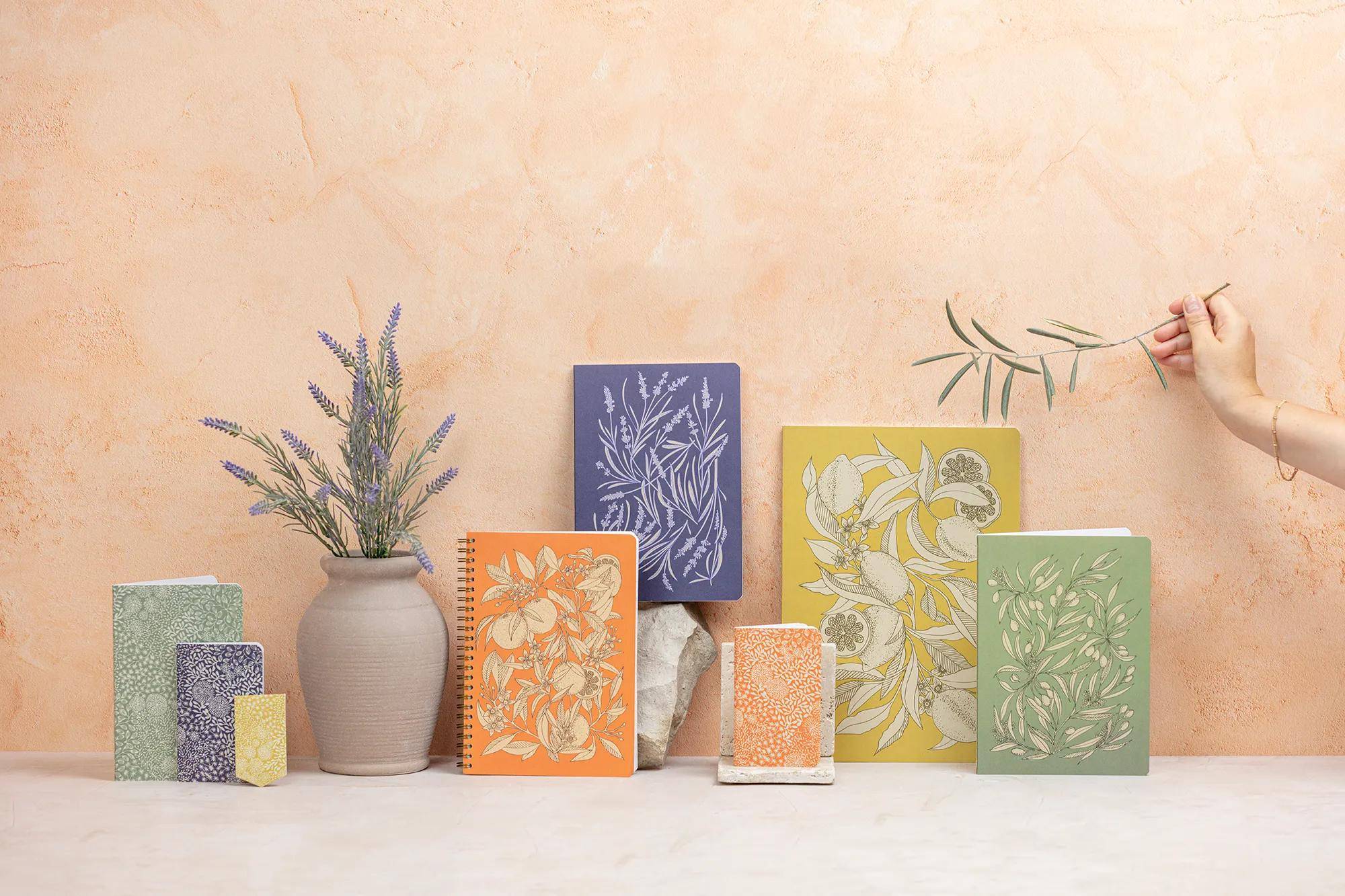 Clairefontaine 4x Jardin des Sens, runder Stifteköcher Ø9x11cm - 116357C