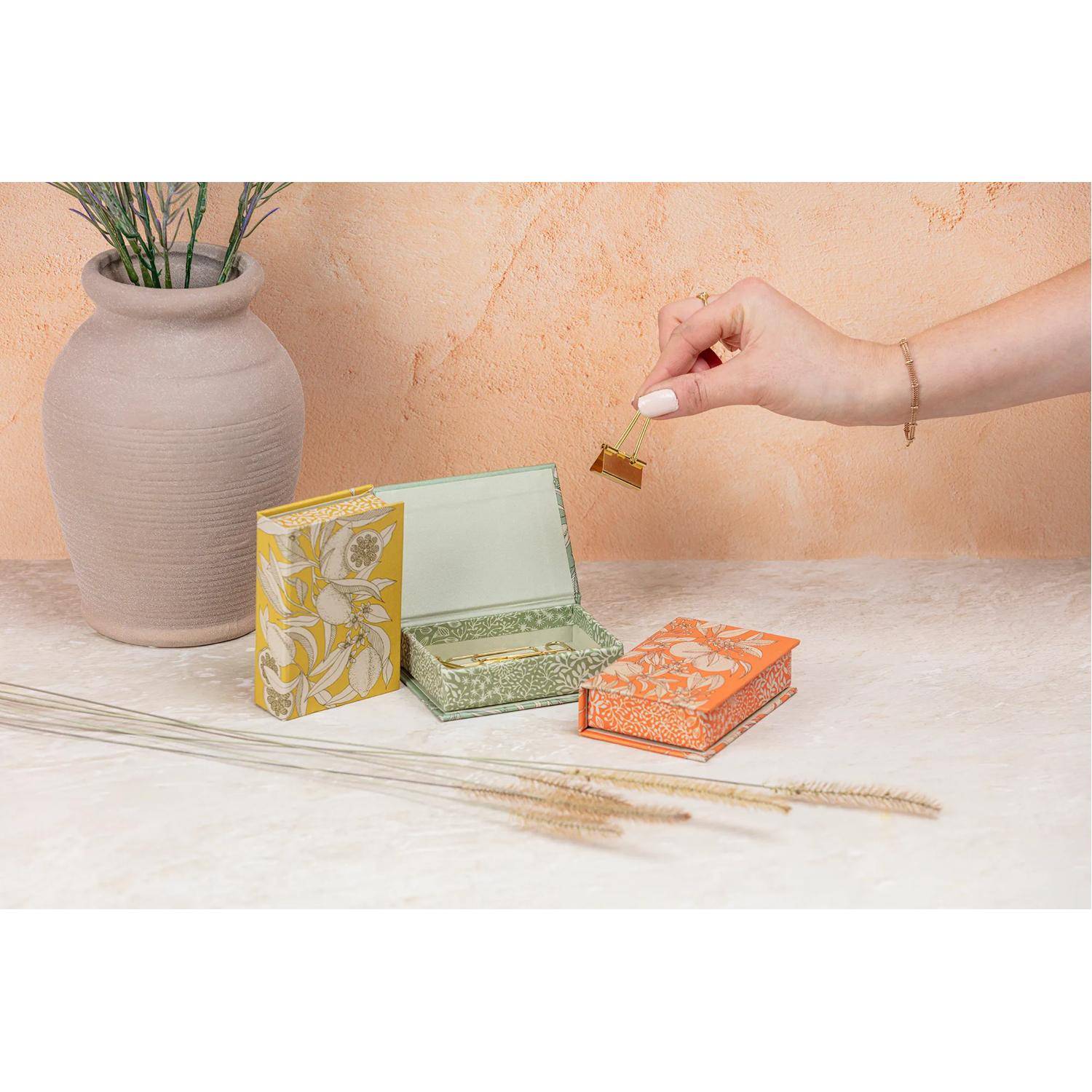 Clairefontaine 6x kleine rechteckige Schachteln 9,5x6,5x3 cm, sortiert 116363C