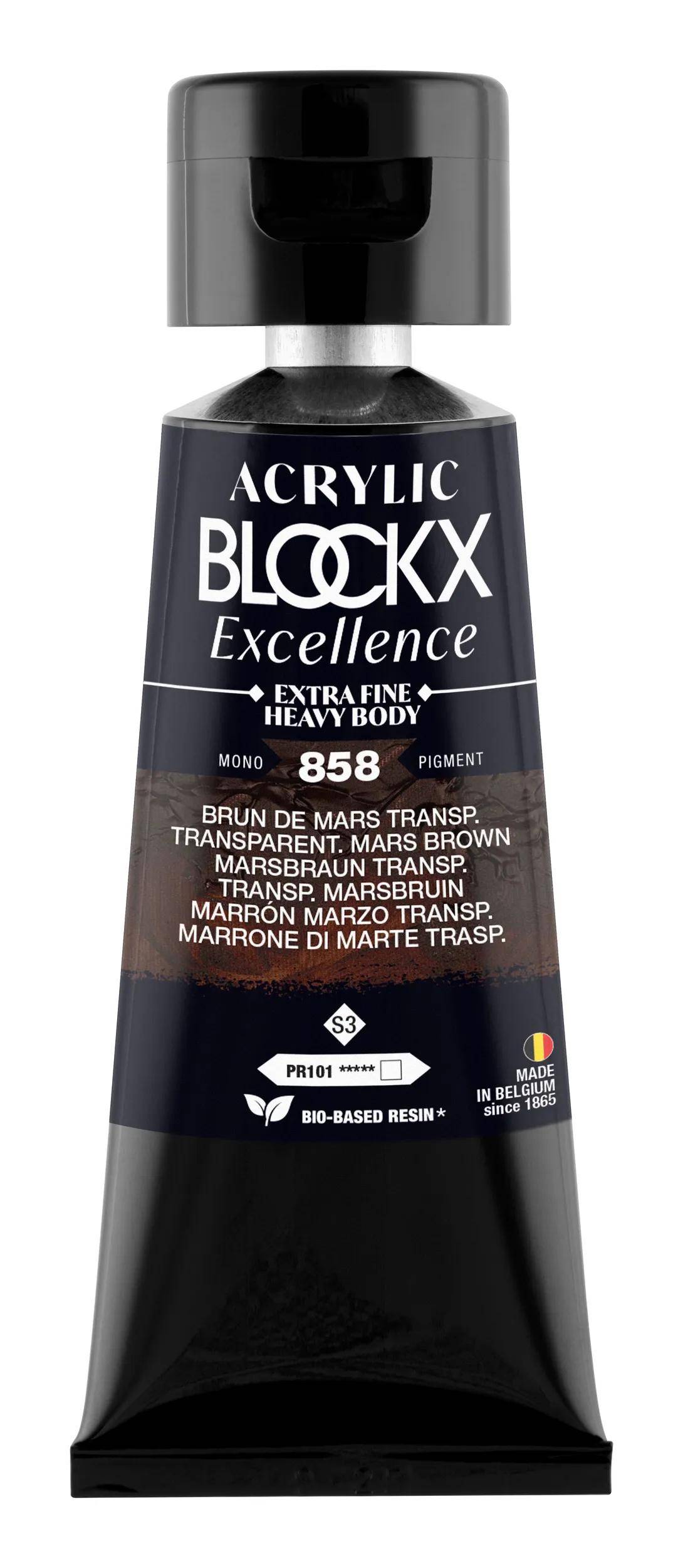 Blockx 3x Acryl EF TransparMarsbraun S3 75ml 71858BXC