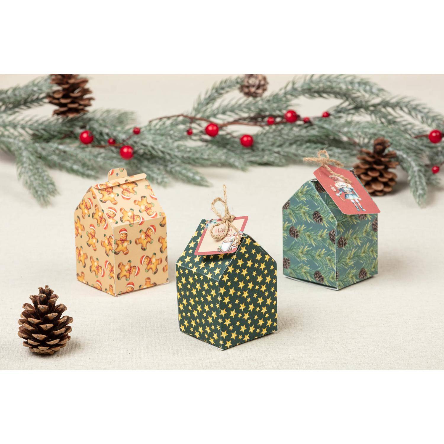 Clairefontaine 5x Motivblock A4 20Bl 160g Weihnachten 95549C