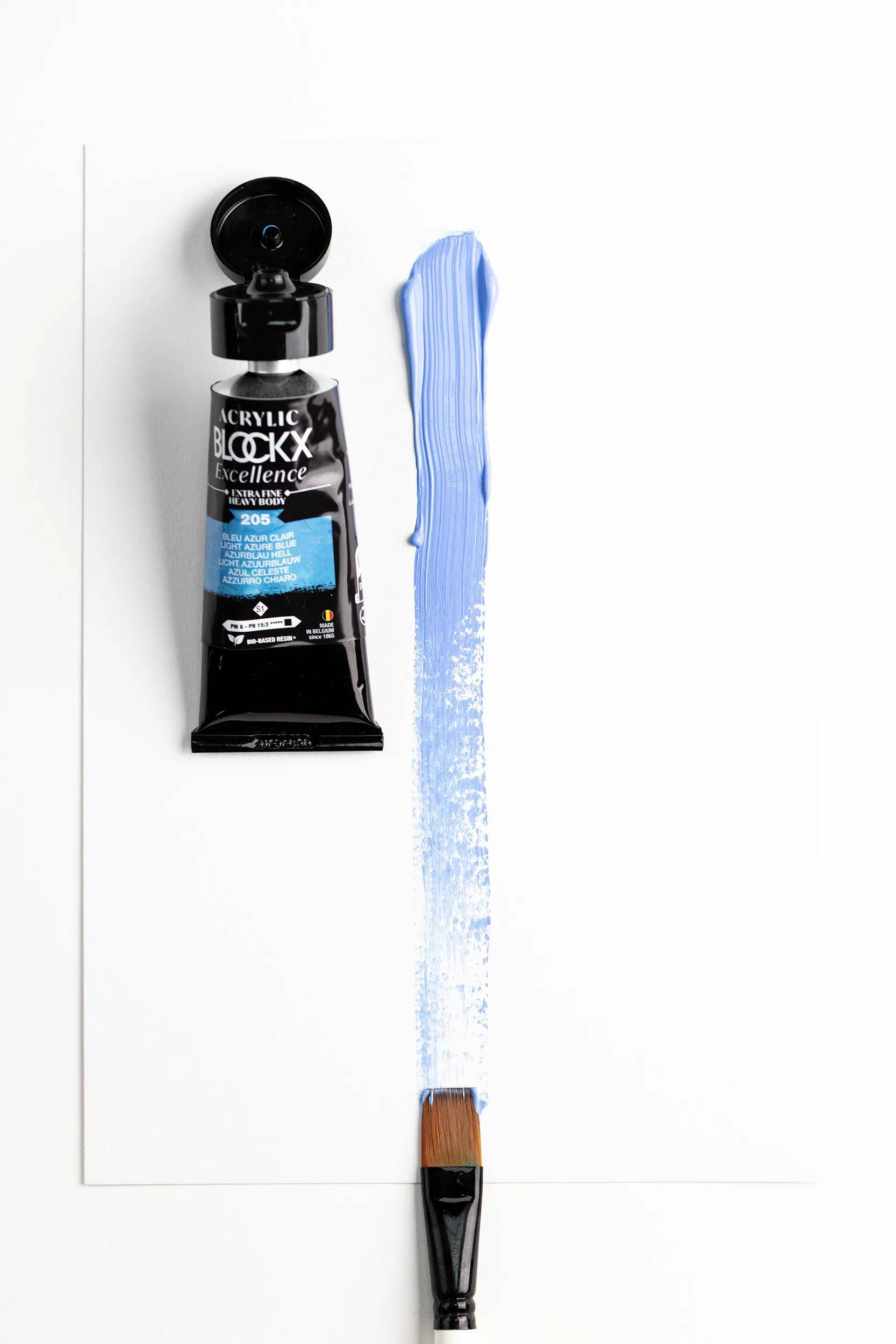Blockx 3x Acryl EF Azurblau hell S1 75 ml 71205BXC