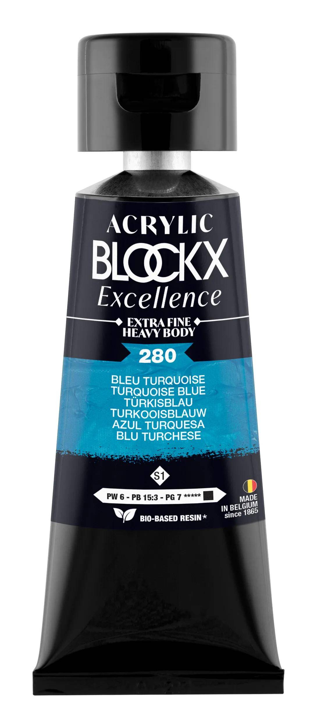 Blockx 3x Acryl EF Tuerkisblau S1 75 ml 71280BXC