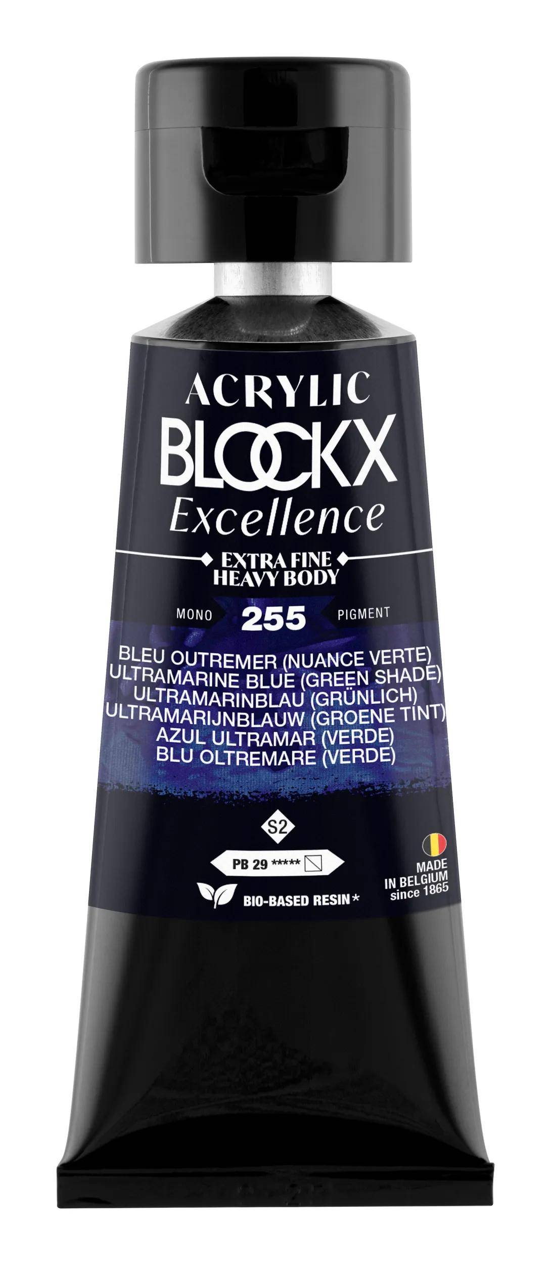 Blockx 3x Acryl EF Ultramarinbl-gn S2 75 ml 71255BXC
