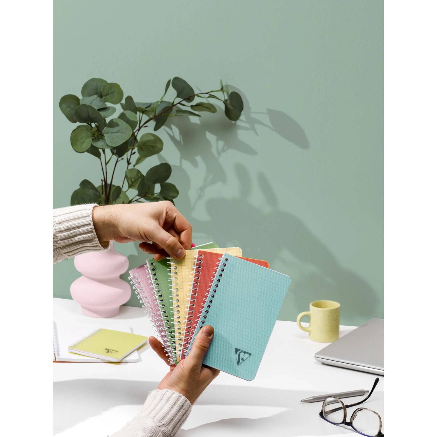 Clairefontaine 5x LinicolorSp NotizbA5 90Bl lin Lagun 327540C