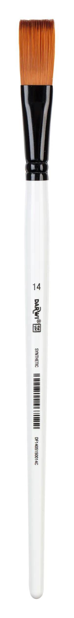 Darwi 12x DFY Langer Flachpinsel 14 mm T 14 DF1405150014C