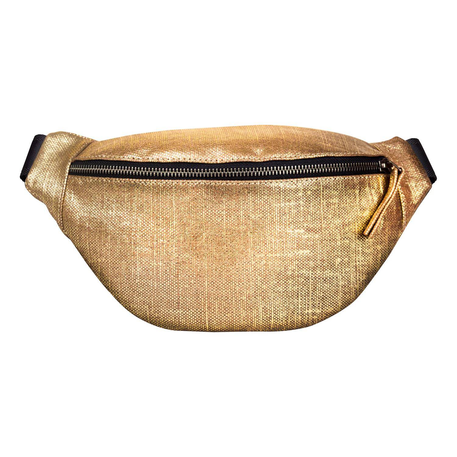 Clairefontaine Gürteltasche aus Leder, Kleopathra, 30x16,2 cm - Gold 410203C